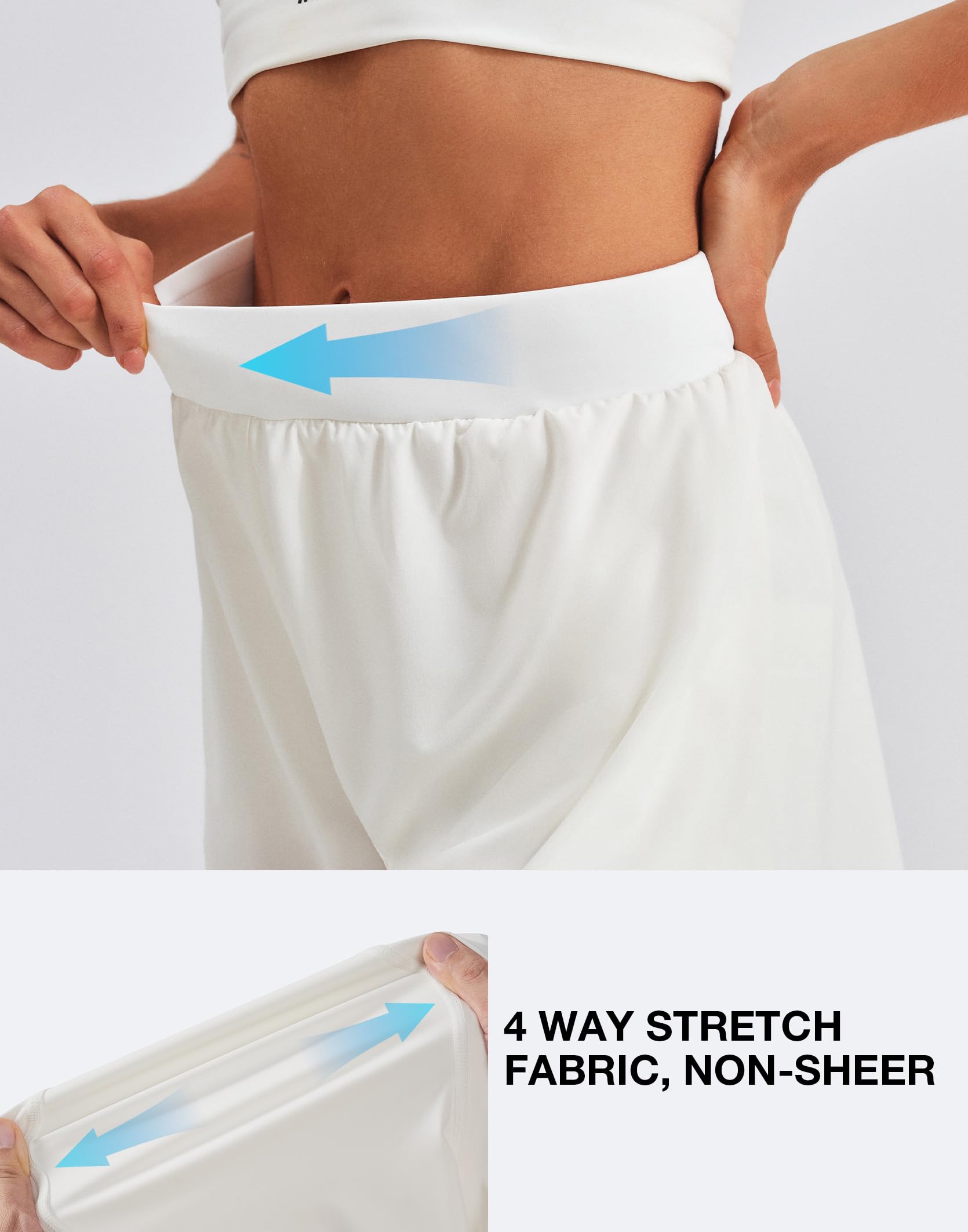 K-Swiss 2 in 1 Women's Running Shorts - Athletic Shorts with Liner Pockets for Gym Workout Yoga - Image 4