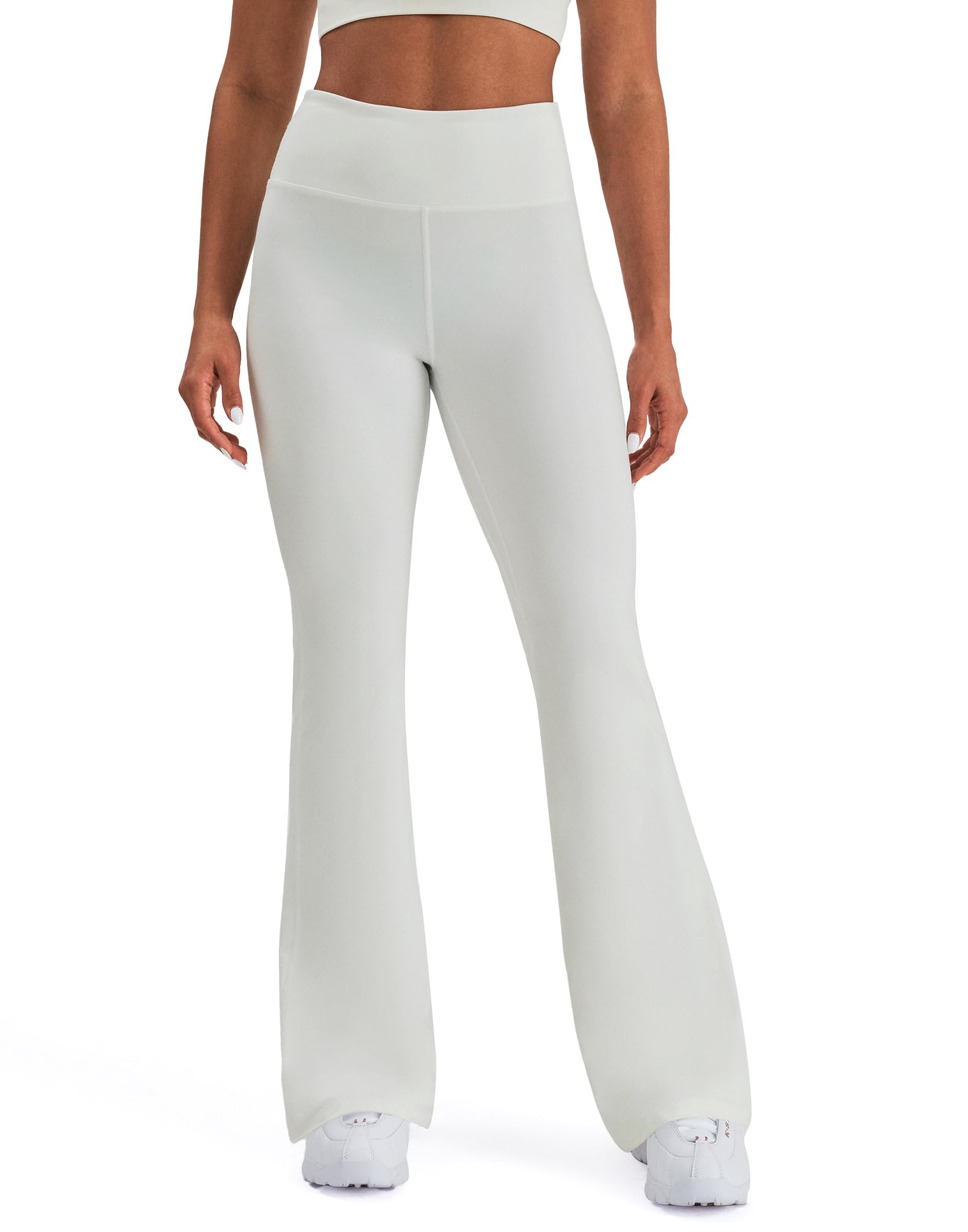 K-Swiss Flare Leggings for Women 32" - High Waist Wide Leg Bell Bottom Bootcut Yoga Pants for Casual Lounge