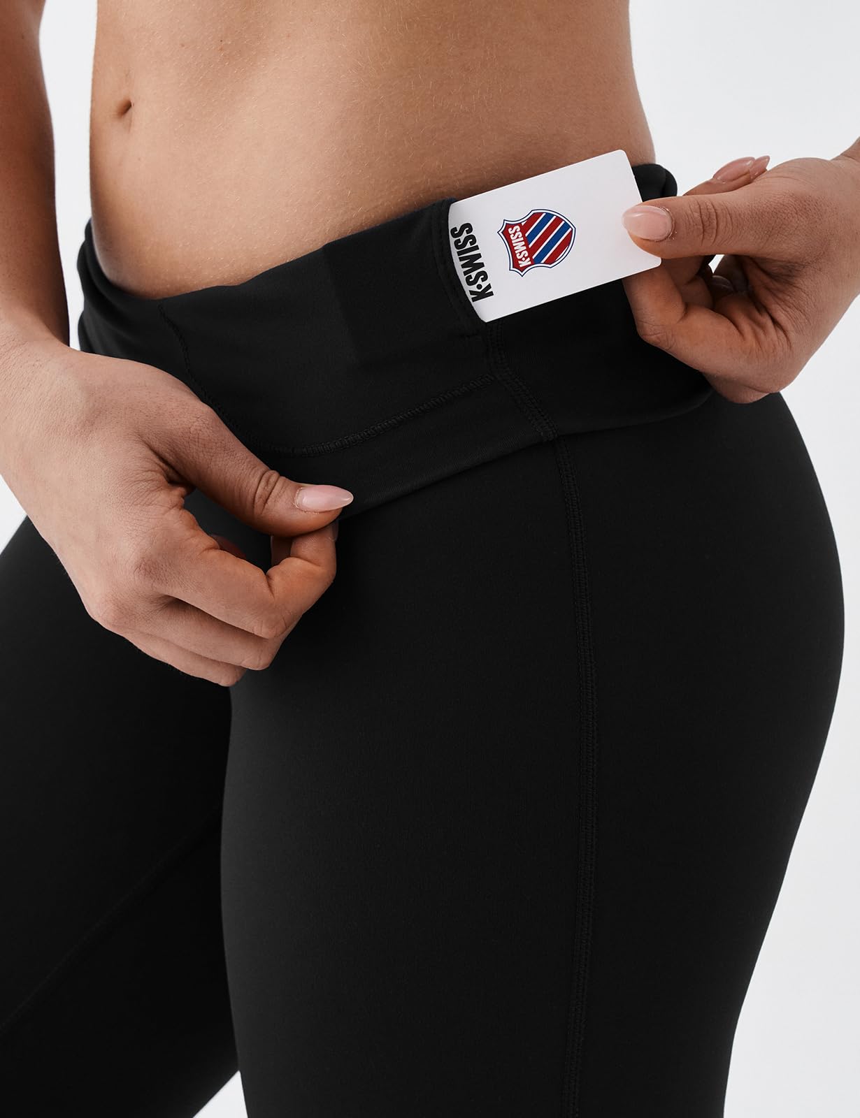 K-Swiss Flare Leggings for Women - Soft Stretchy High Waist Yoga Pants Workout Gym Casual - Image 5