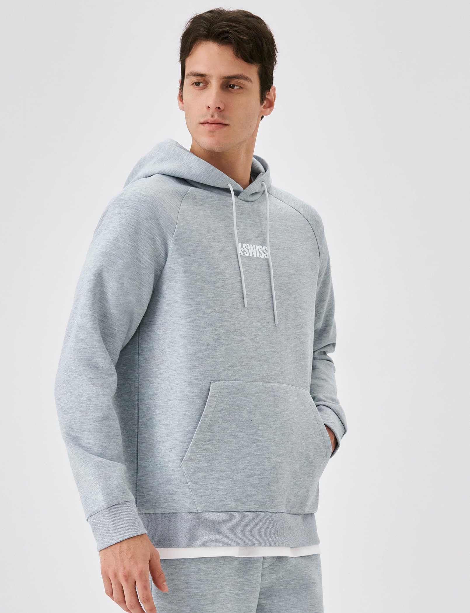 K-Swiss Heritage Men's Hoodies - Pullover Long Sleeve Sweatshirt Casual Club Hooded for Gym Workout - Image 2