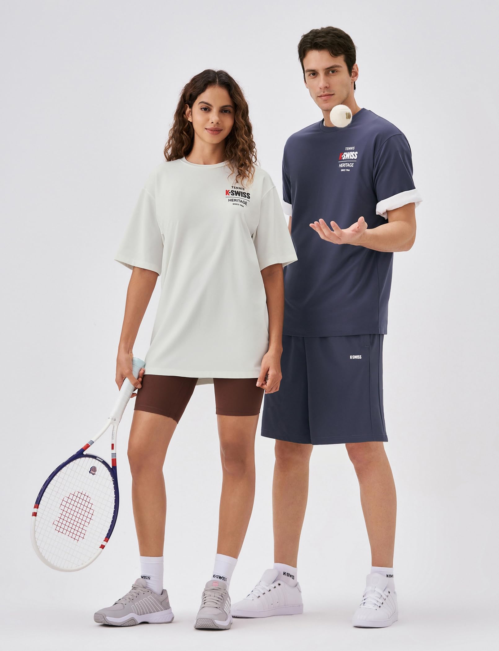 K-Swiss Heritage Men's Silky Tech T-Shirt, Soft Crewneck T-Shirts with Eco-Embossed Graphic for Sport Work Casual - Image 7