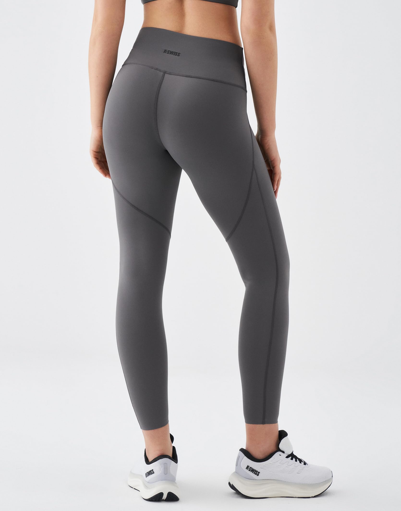 K-Swiss High Waisted Leggings for Women - No See Through Seamless Yoga Workout Lounge Athletic Pants Soft Stretchy - Image 3