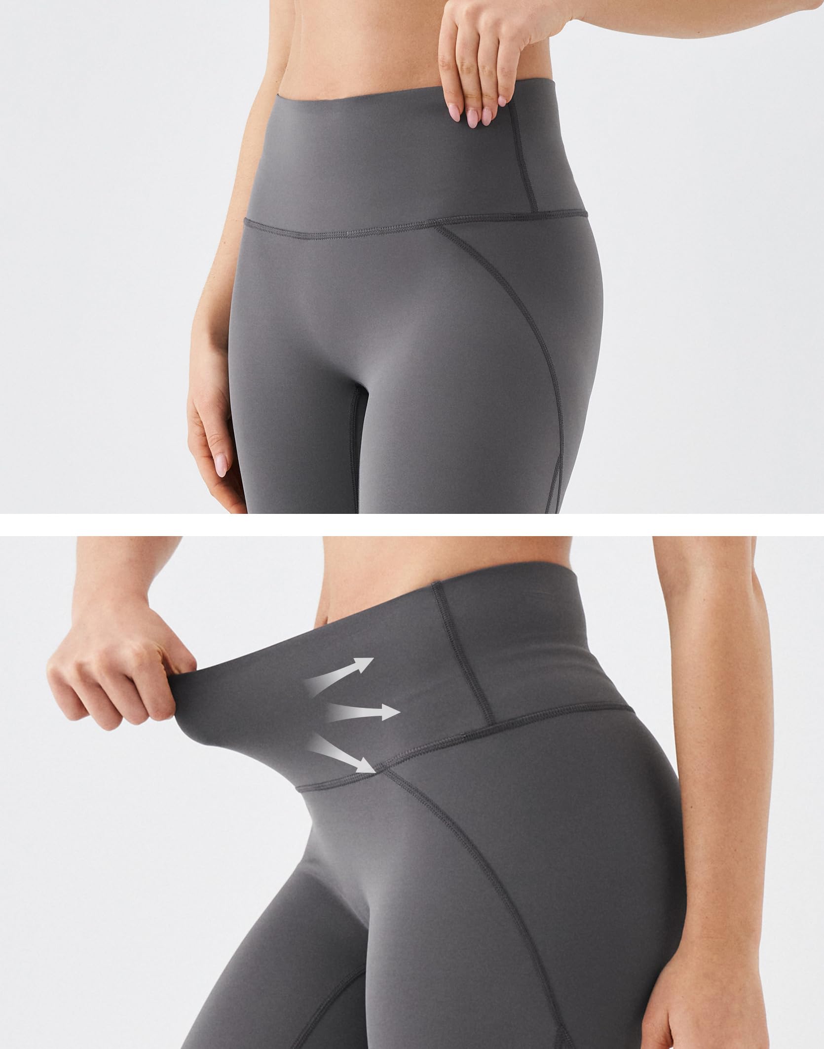 K-Swiss High Waisted Leggings for Women - No See Through Seamless Yoga Workout Lounge Athletic Pants Soft Stretchy - Image 5