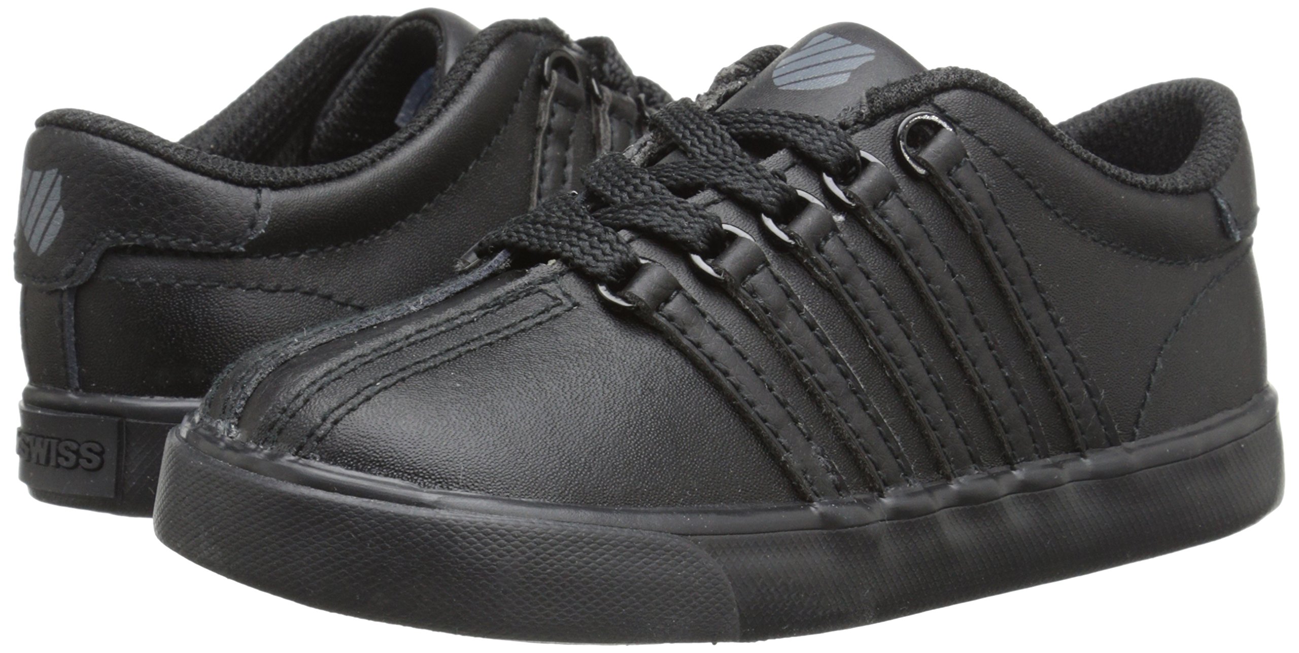 K-Swiss Kid's Classic VN Sneaker, Black/Black, 3 M Toddler - Image 7