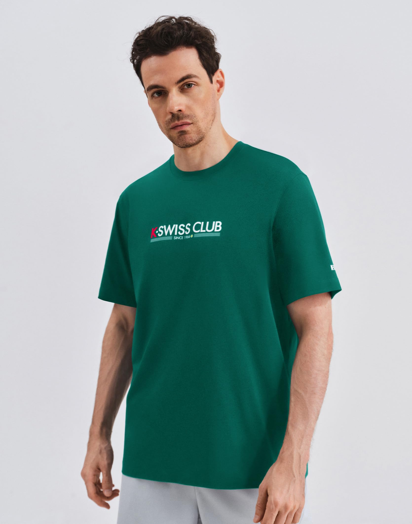 K-Swiss Men's Classic Sportswear T-Shirt，Ultra Soft Short Sleeve Crewneck T-Shirts with Graphic for Tennis Golf Gym Casual - Image 3