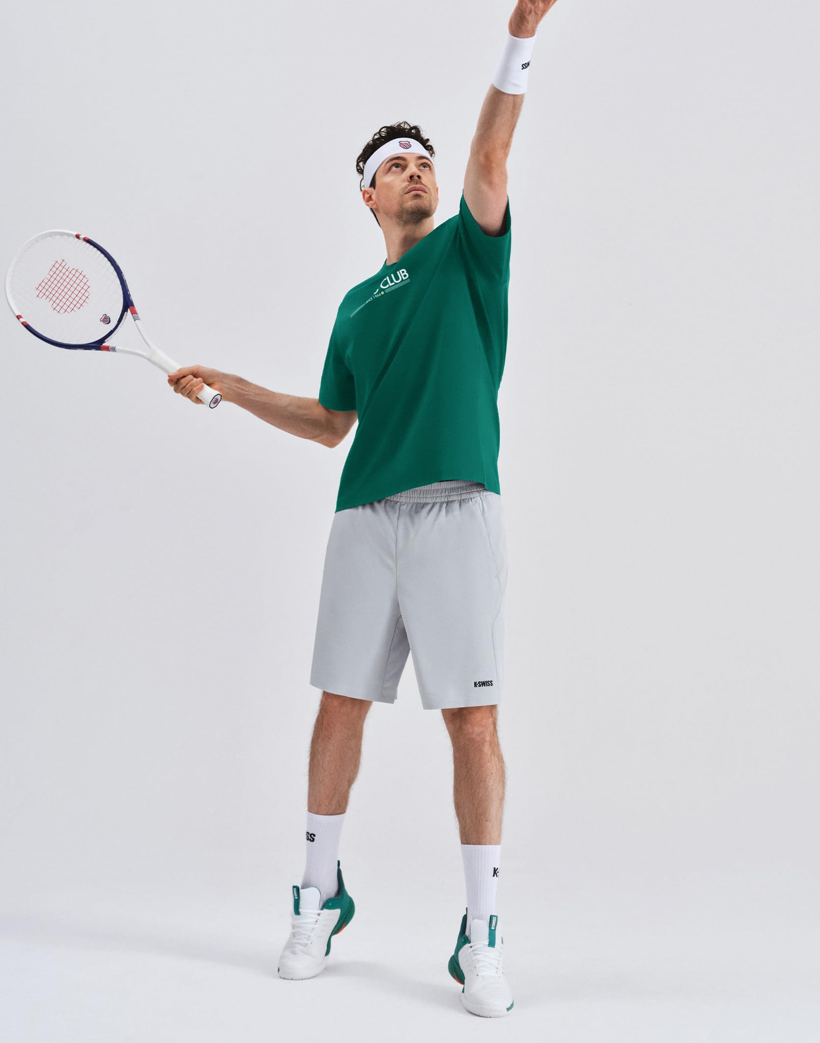 K-Swiss Men's Classic Sportswear T-Shirt，Ultra Soft Short Sleeve Crewneck T-Shirts with Graphic for Tennis Golf Gym Casual - Image 5