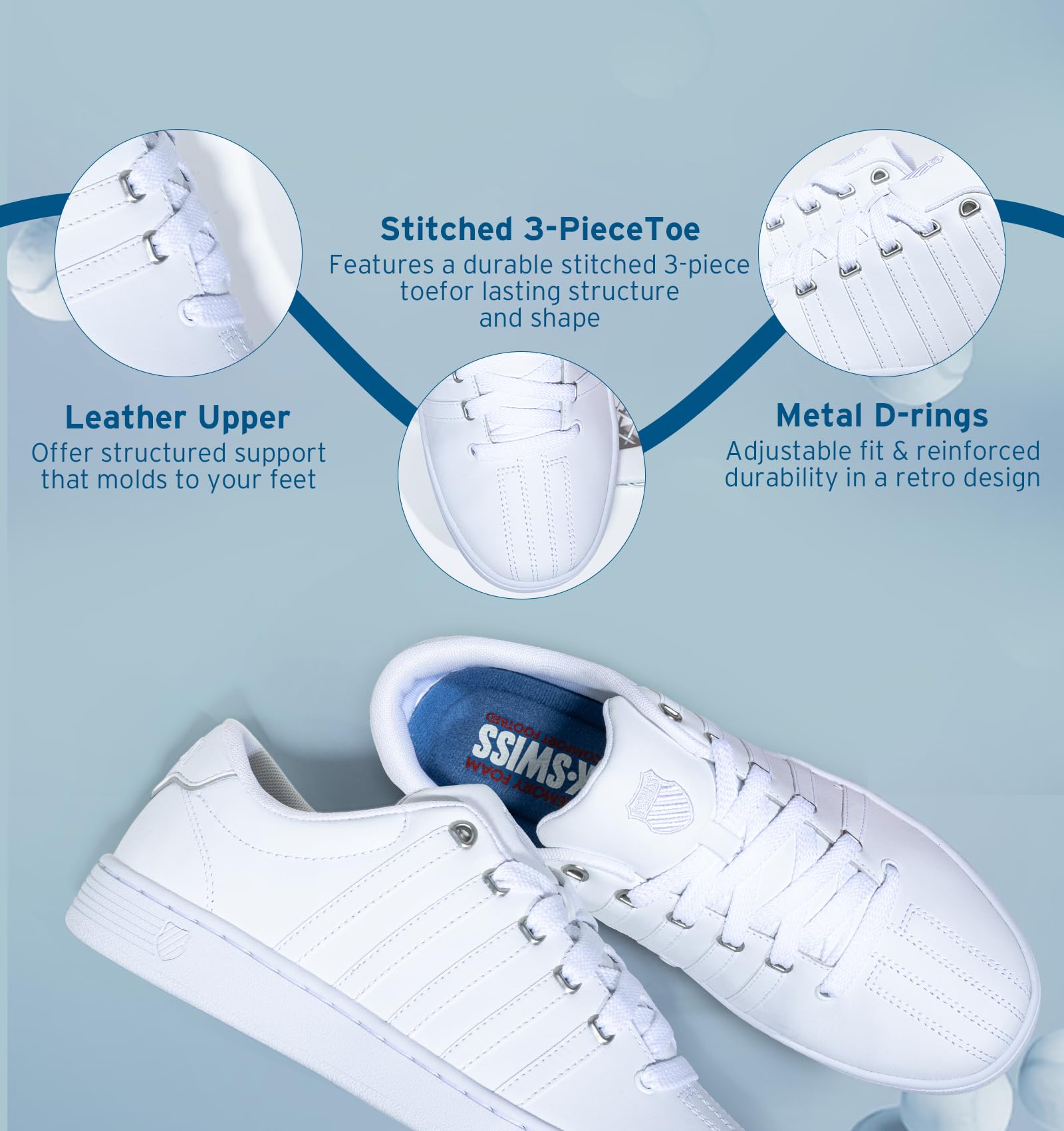 K-Swiss Men's Court Pro II CMF Sneaker - Image 6