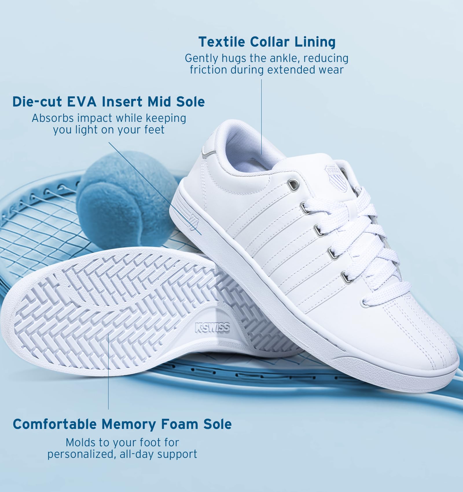 K-Swiss Men's Court Pro II CMF Sneaker - Image 7