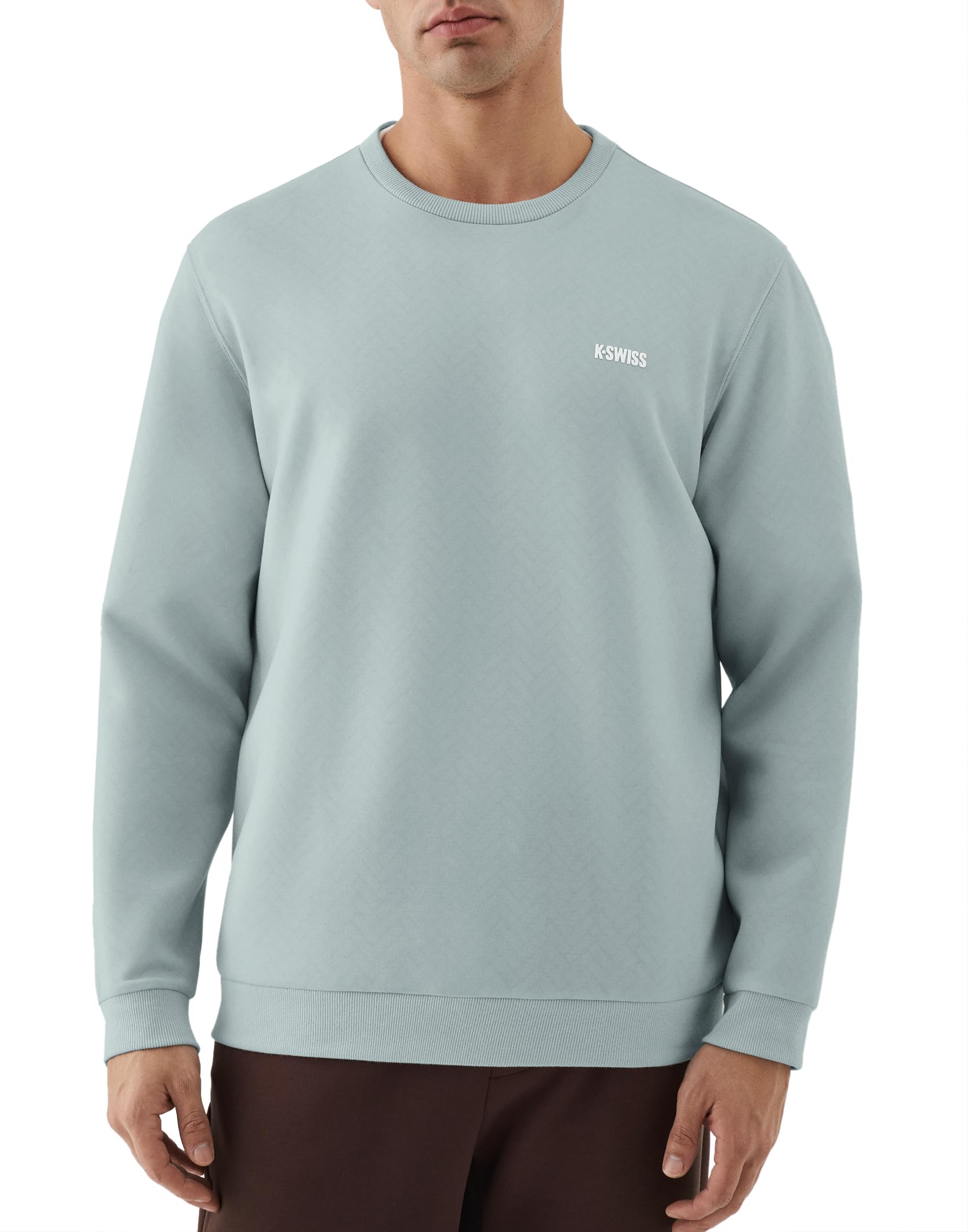 K-Swiss Men's Crewneck Pullover Sweatshirts