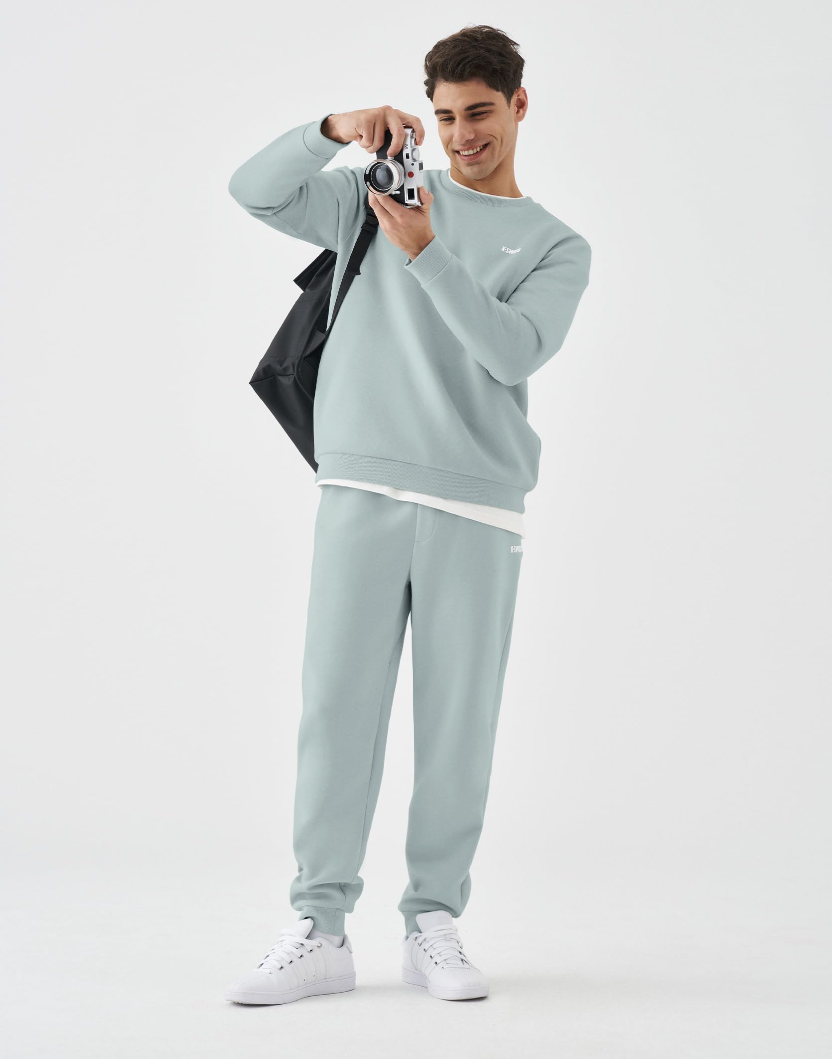 K-Swiss Men's Crewneck Pullover Sweatshirts - Image 3