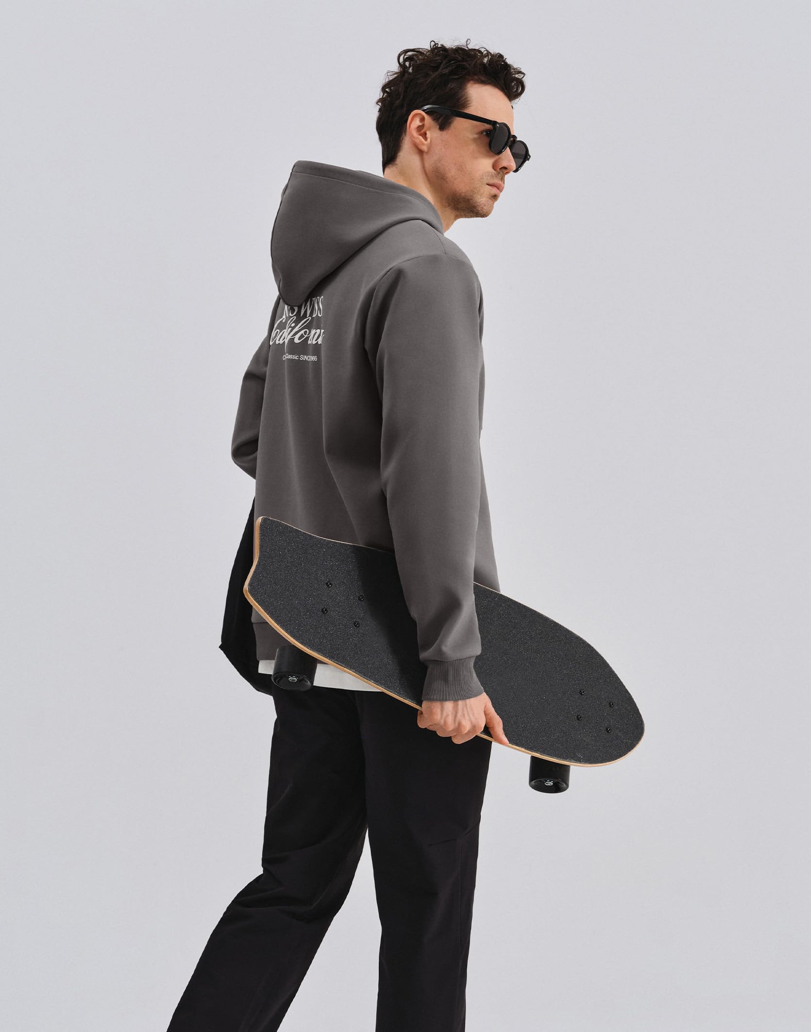 K-Swiss Men's Hoodies - Pullover Long Sleeve Sweatshirt Casual Club Hooded for Gym Workout - Image 7