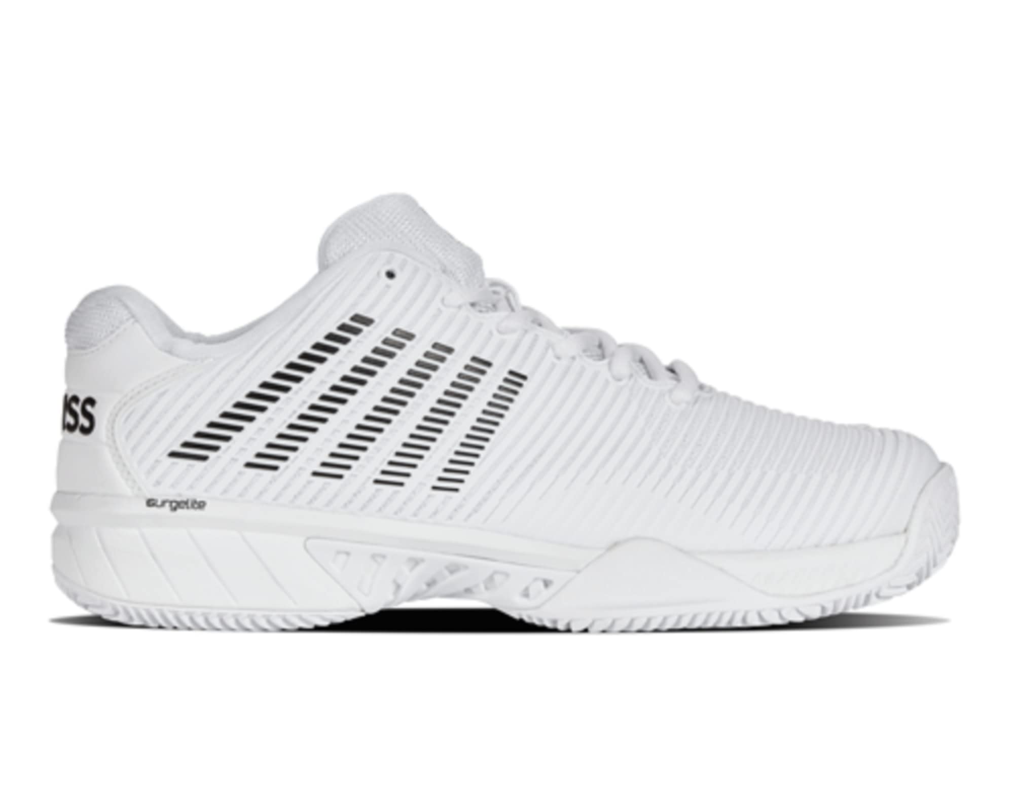 K-Swiss Men's Hypercourt Express 2 HB Tennis Shoe, White/Black, 10.5 M