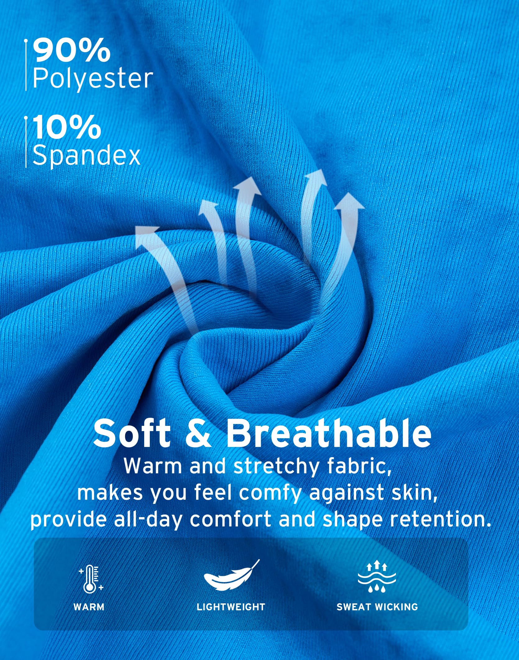 K-Swiss Men's Long Sleeve Pullover - Crew Neck Sweatshirt Casual Lightweight Workout Shirt - Image 5