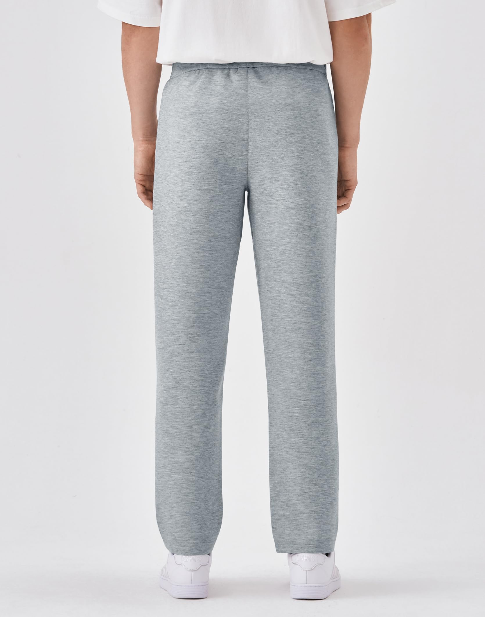 K-Swiss Men's Sweatpants with Pockets - Casual Pants with Drawstring Open Bottom Lightweight & Breathable Lounge Pants - Image 4