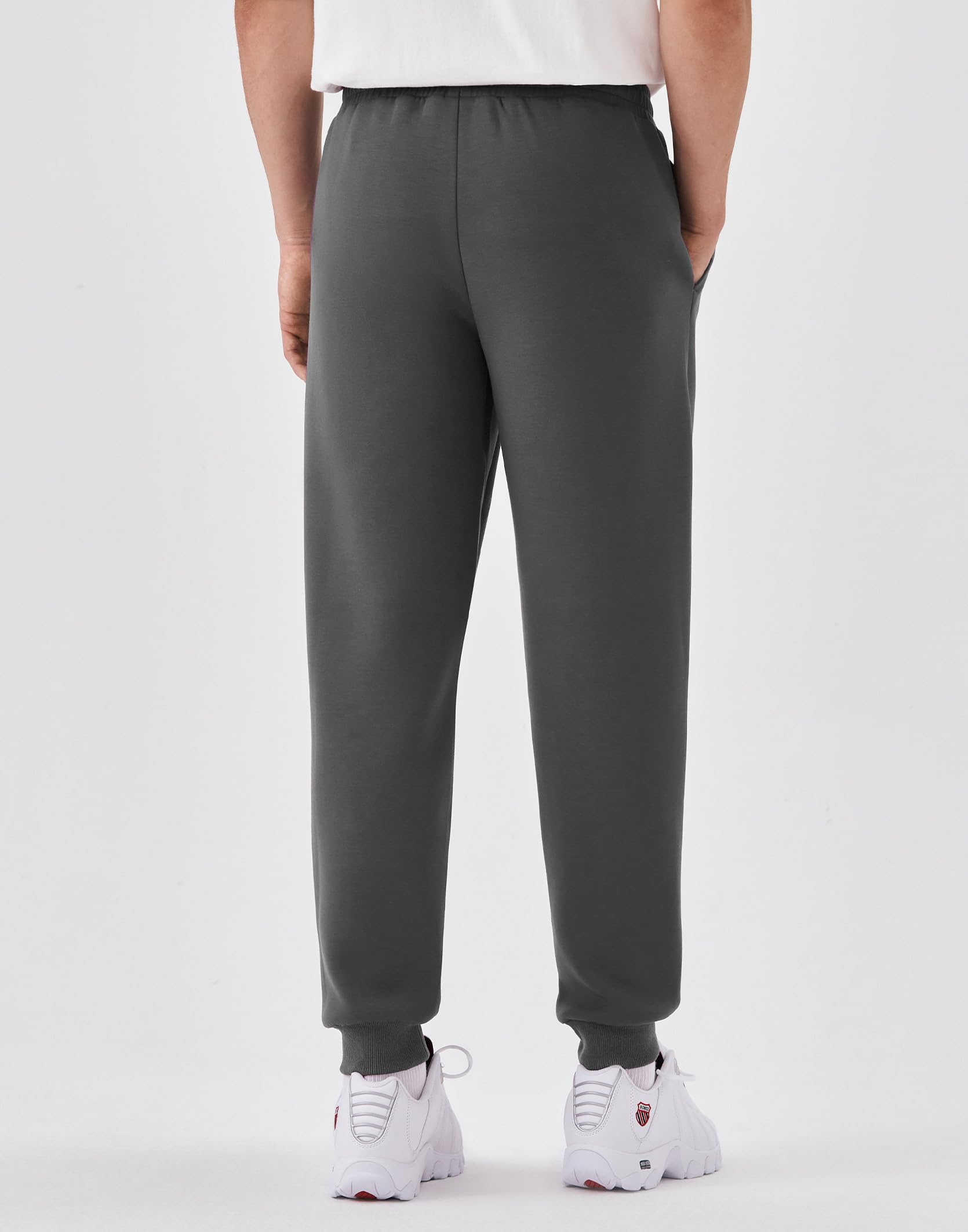 K-Swiss Men's Sweatpants with Pockets - Lightweight & Breathable Joggers for Men, Cuffed Track Pants for Casual Lounge - Image 4