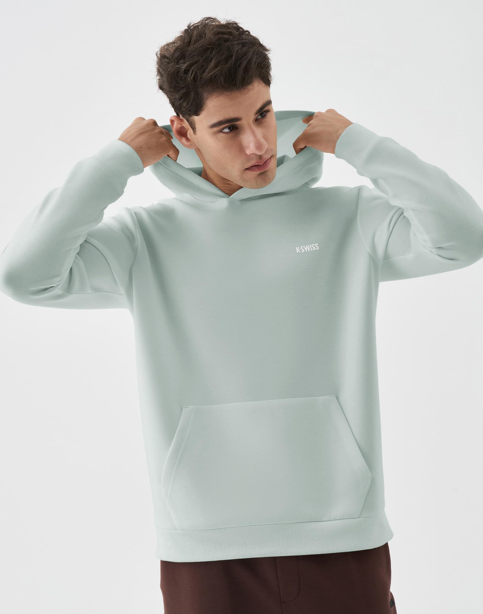 K-Swiss Men's Tennis Print Hoodie - Long Sleeve Pullover Hooded Sweatshirts with Kangaroo Pockets - Image 4