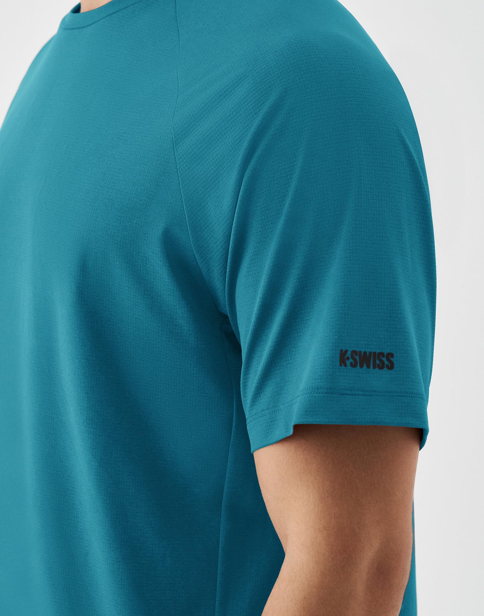 K-Swiss Mens Athletic Workout T-Shirts - DryAero Performance Lightweight Quick Dry Shirts Tops for Tennis Running Gym - Image 2