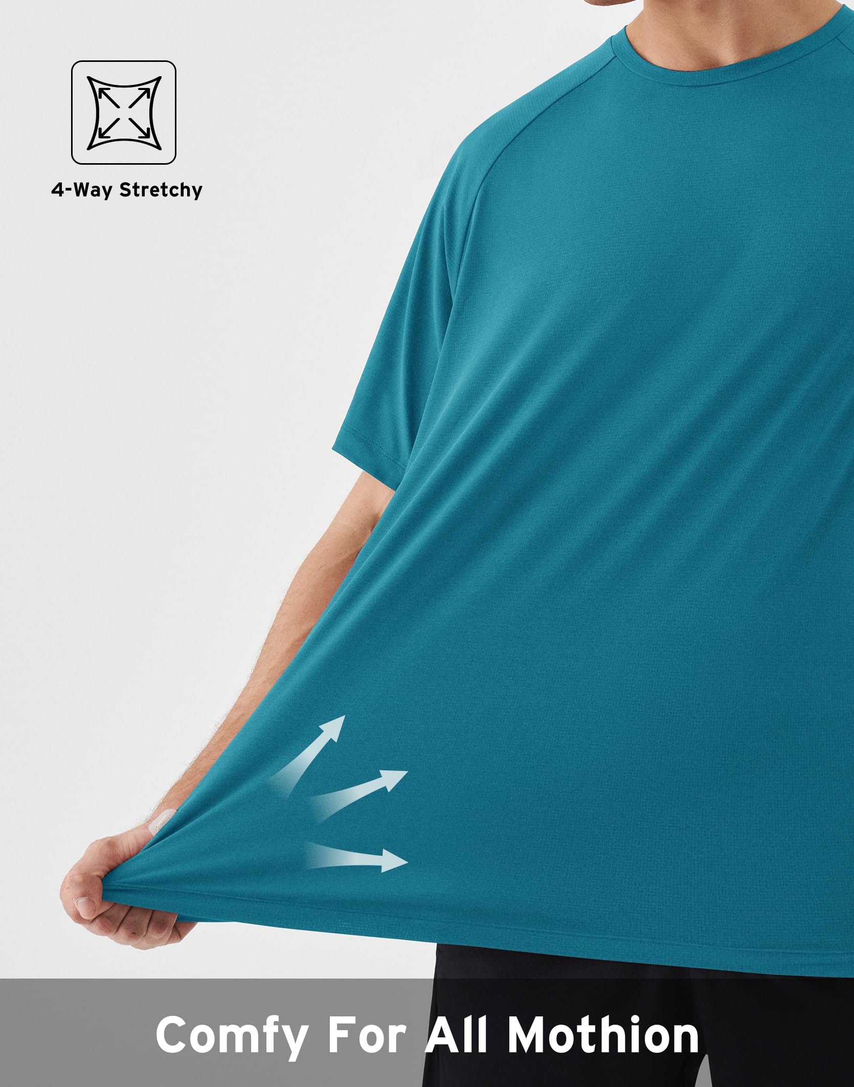 K-Swiss Mens Athletic Workout T-Shirts - DryAero Performance Lightweight Quick Dry Shirts Tops for Tennis Running Gym - Image 5