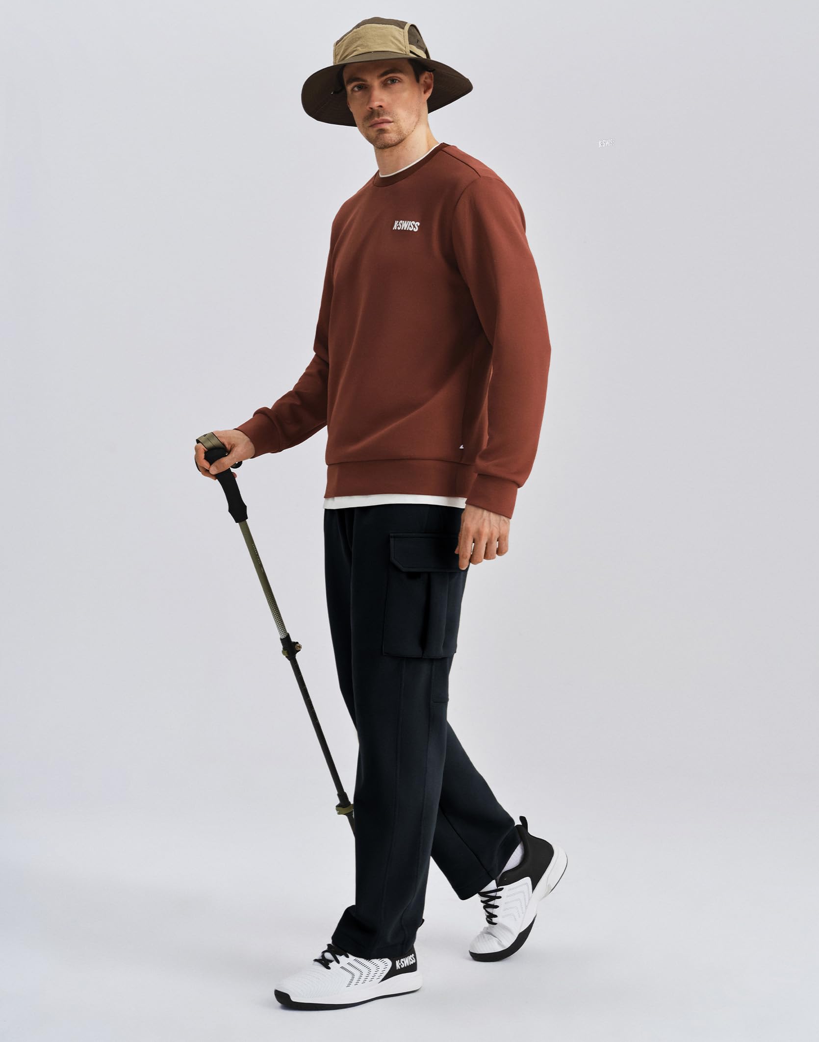 K-Swiss Mens Cargo Pants - Relaxed Fit Tapered Pants Sweatpants with Pockets for Casual Outdoor - Image 6