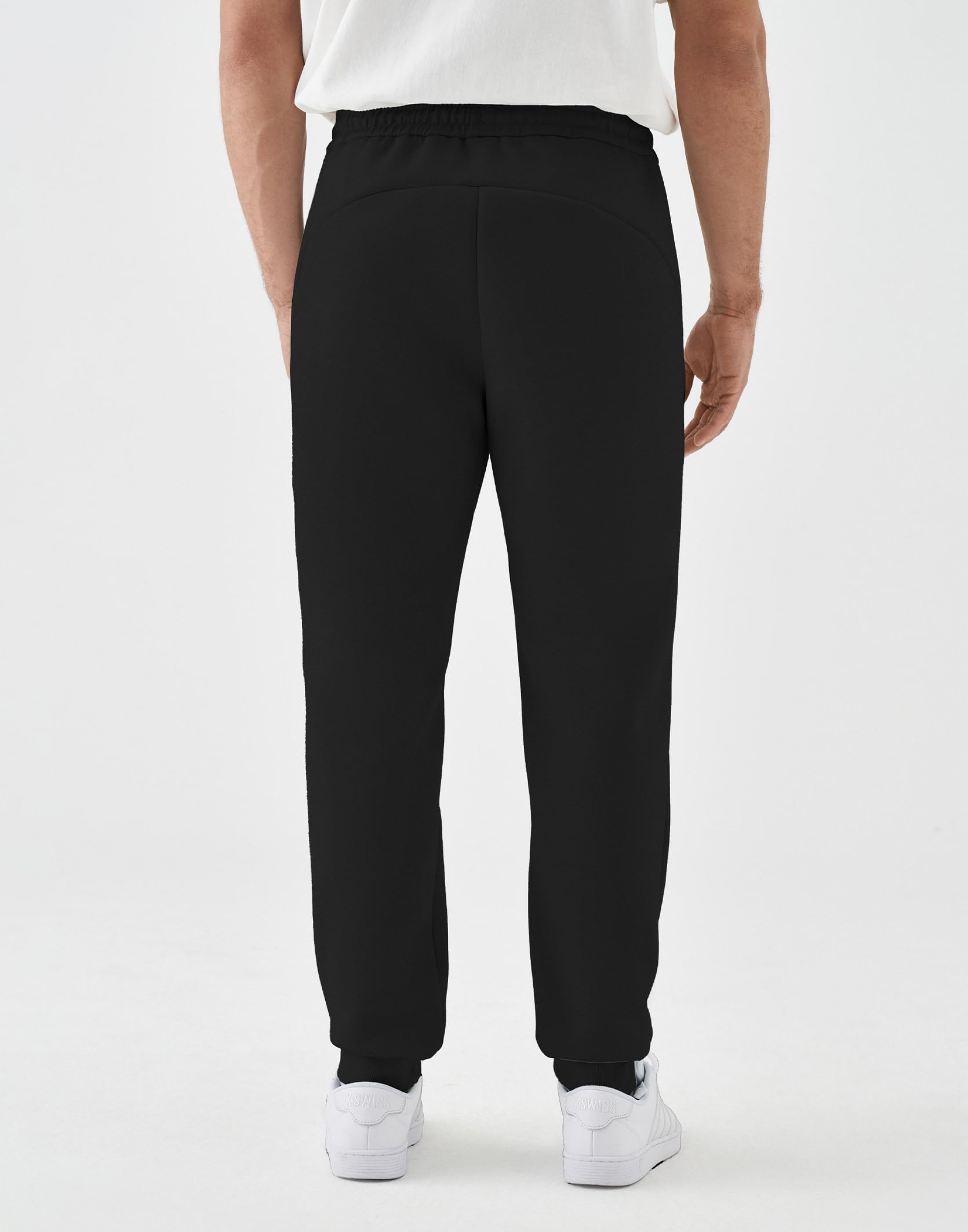 K-Swiss Mens Jogger with Pockets - Relaxed Fit Tapered Pants Sweatpants with Drawstring for Casual Lounge - Image 5