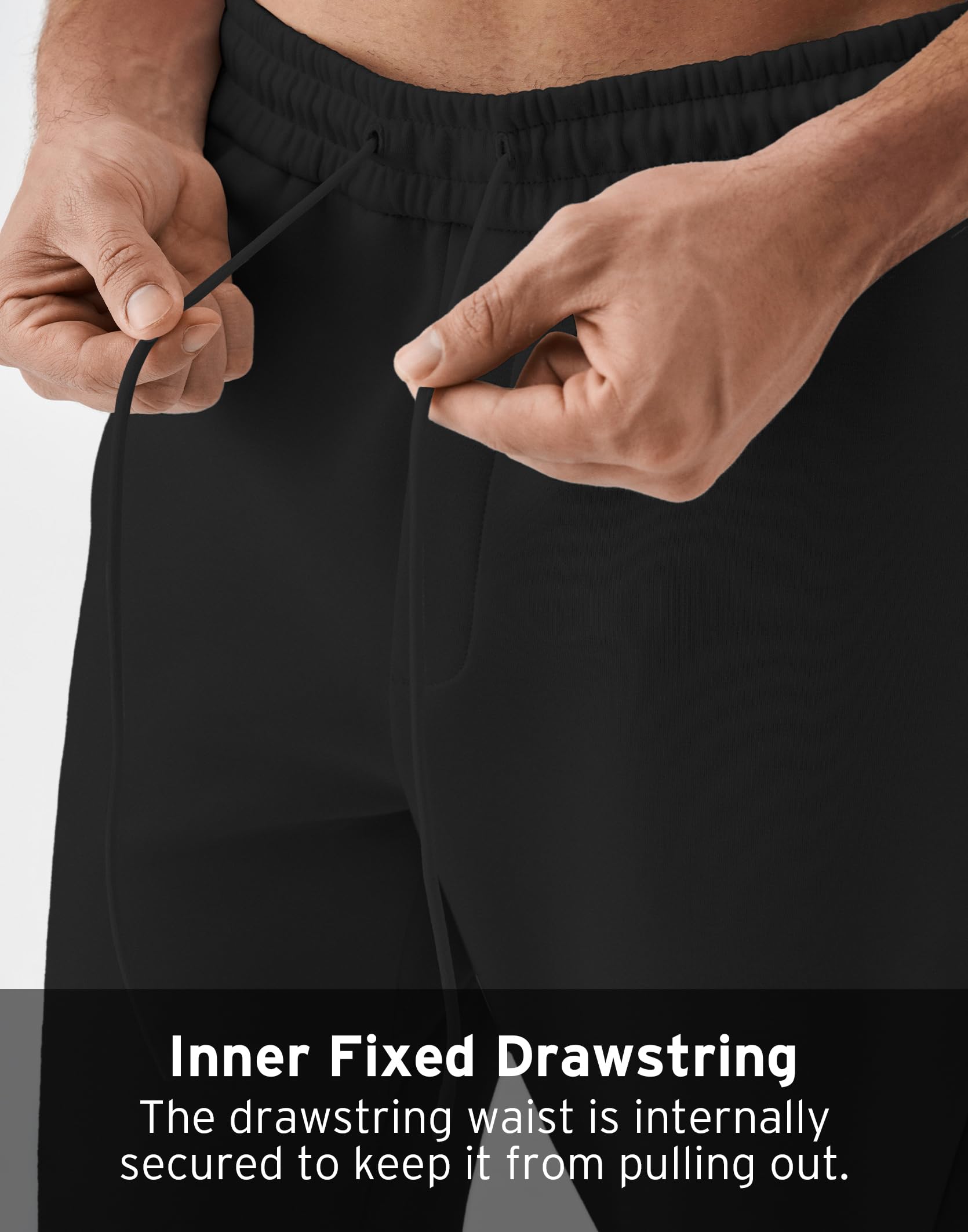 K-Swiss Mens Jogger with Pockets - Relaxed Fit Tapered Pants Sweatpants with Drawstring for Casual Lounge - Image 6