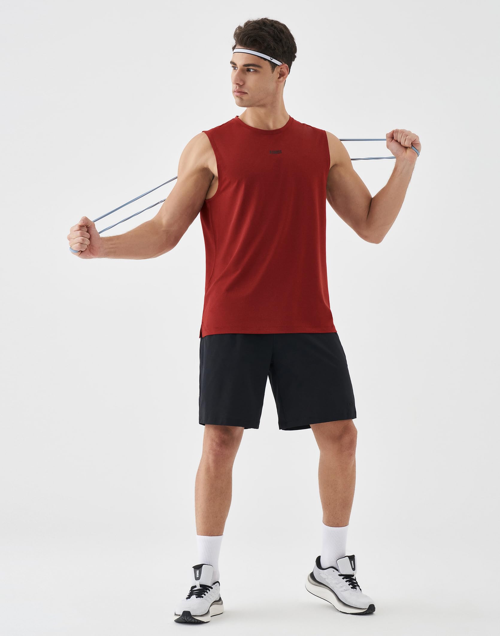 K-Swiss Mens Workout Tank Top - DryAero Performance Sleeveless Running Shirts Quick Dry for Tennis Athletic Gym - Image 6