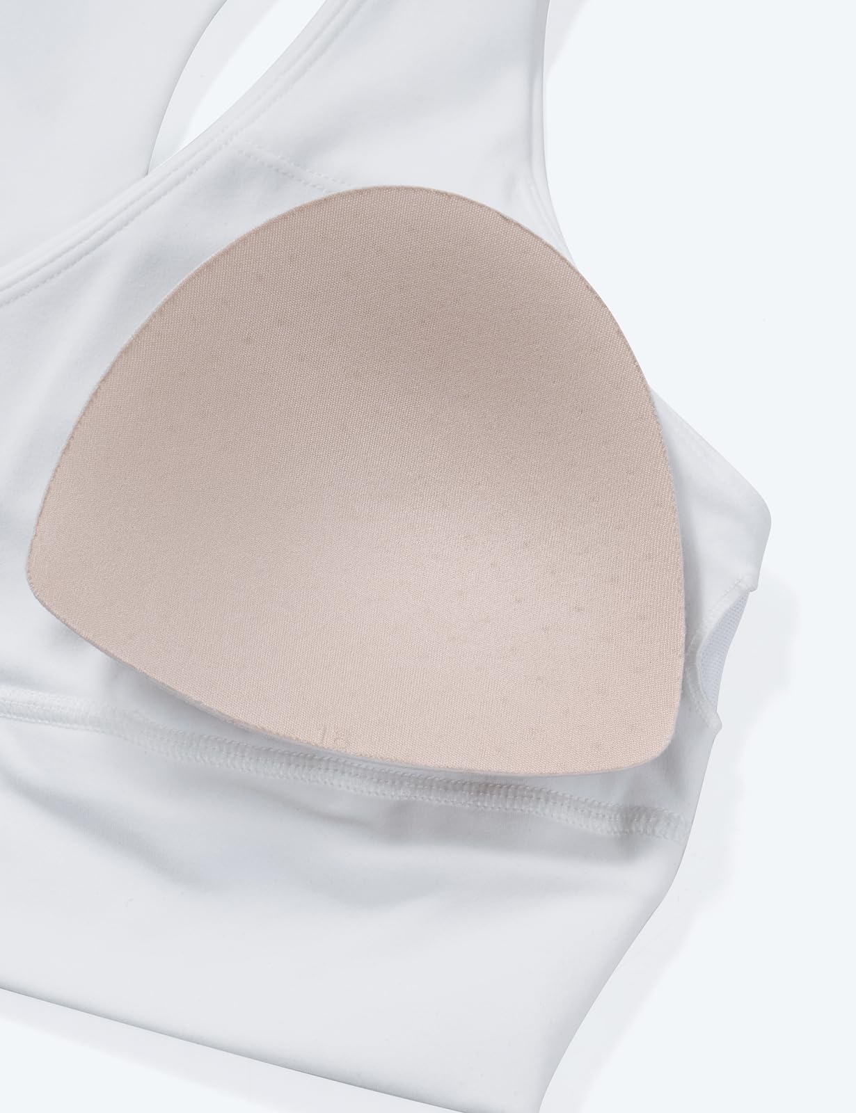K-Swiss Ruched Longline Sports Bras for Women - Racerback V Neck Padded Yoga Tank Wide Straps Crop Tops - Image 4