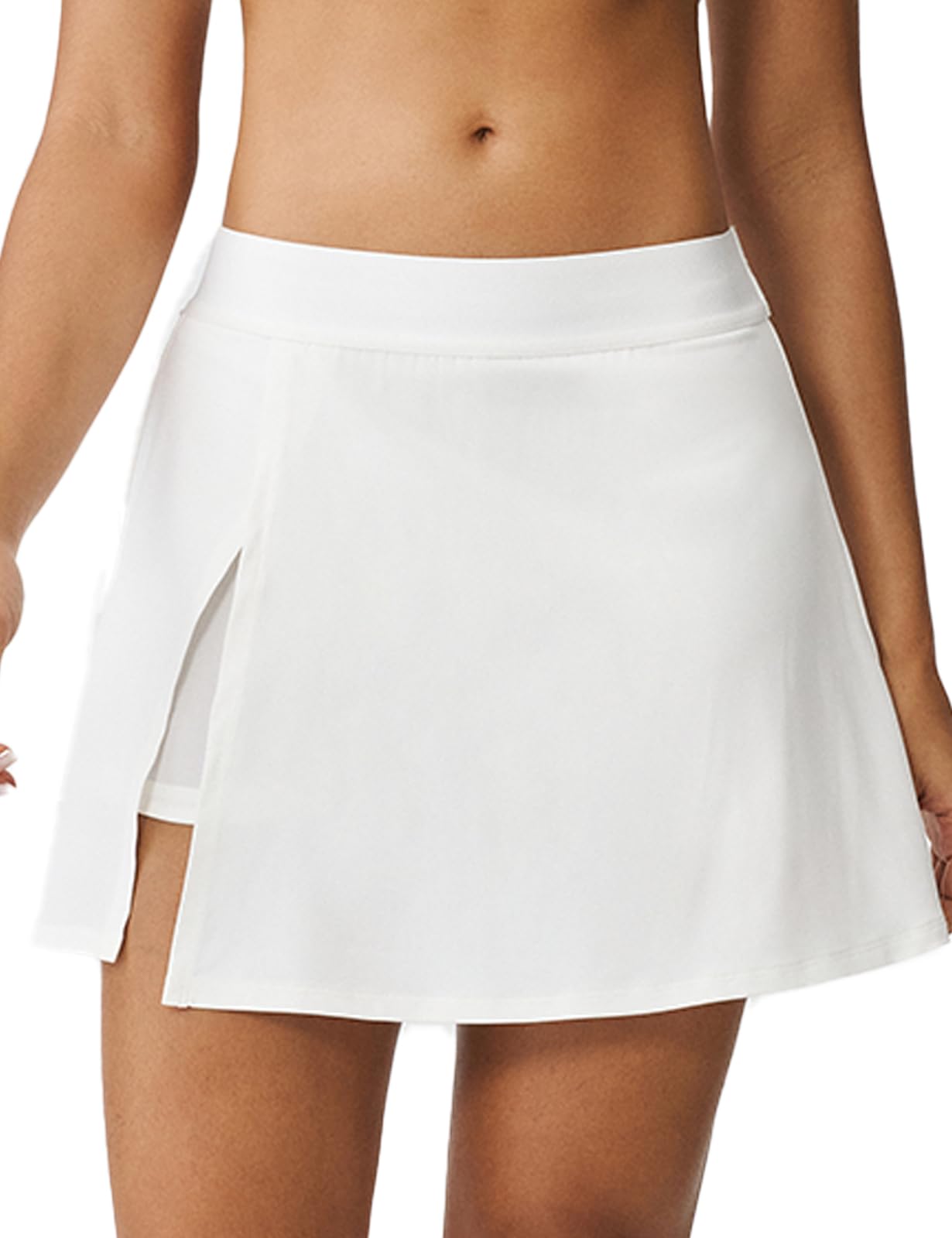 K-Swiss Skorts for Woman - Sweat Wicking Athletic Skirt with Short Side Split for Golf Pickleball Tennis Running Workout