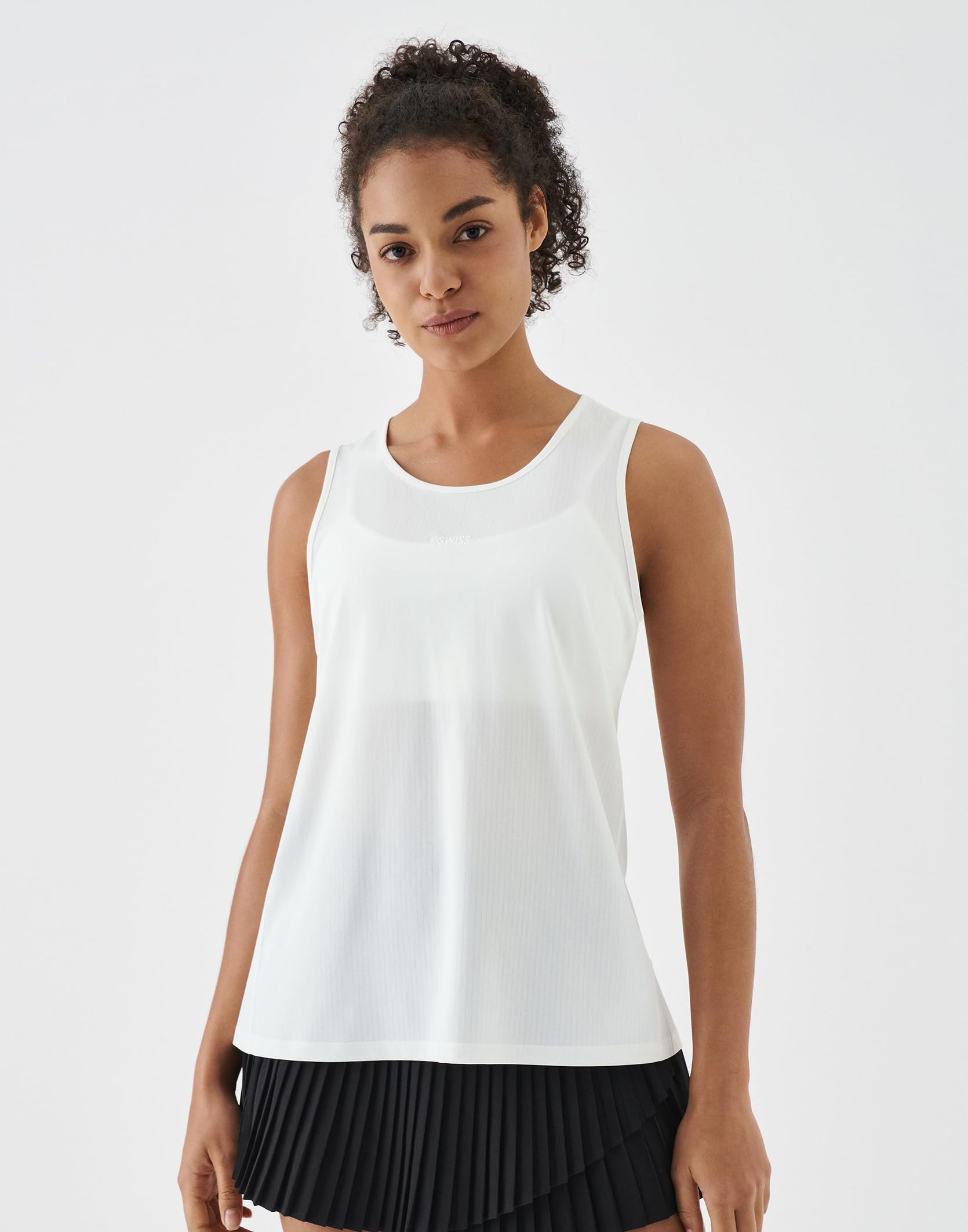 K-Swiss Sleeveless Workout Tops for Women - Breathable Lightweight Athletic Running Tank Tops Active Tennis Yoga Shirts - Image 3