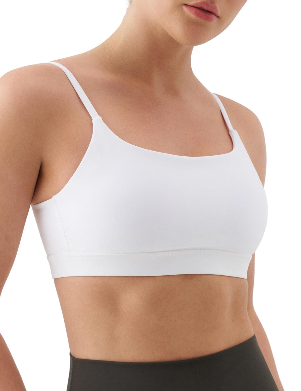 K-Swiss Sports Bras for Women - Molded Cups Adjustable Light Impact Yoga Tops Workout Gym