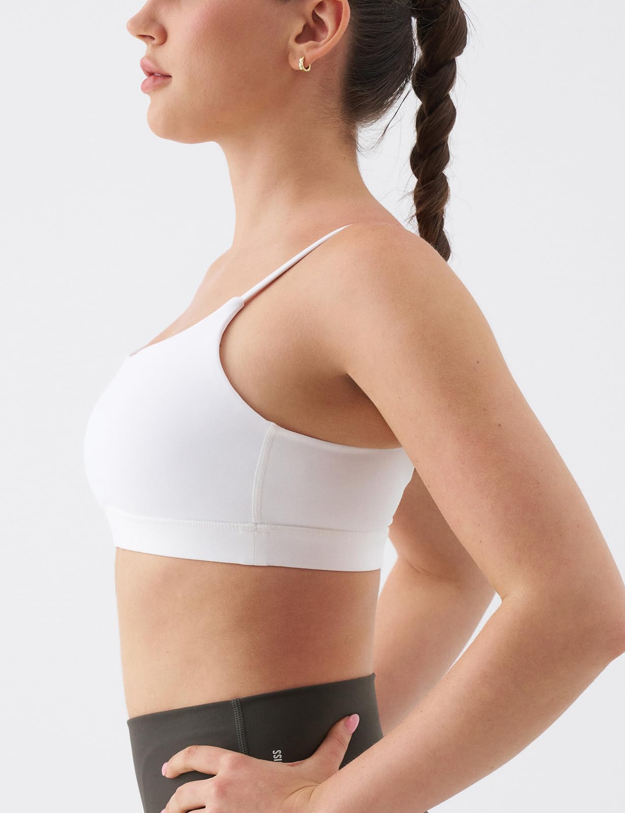 K-Swiss Sports Bras for Women - Molded Cups Adjustable Light Impact Yoga Tops Workout Gym - Image 4