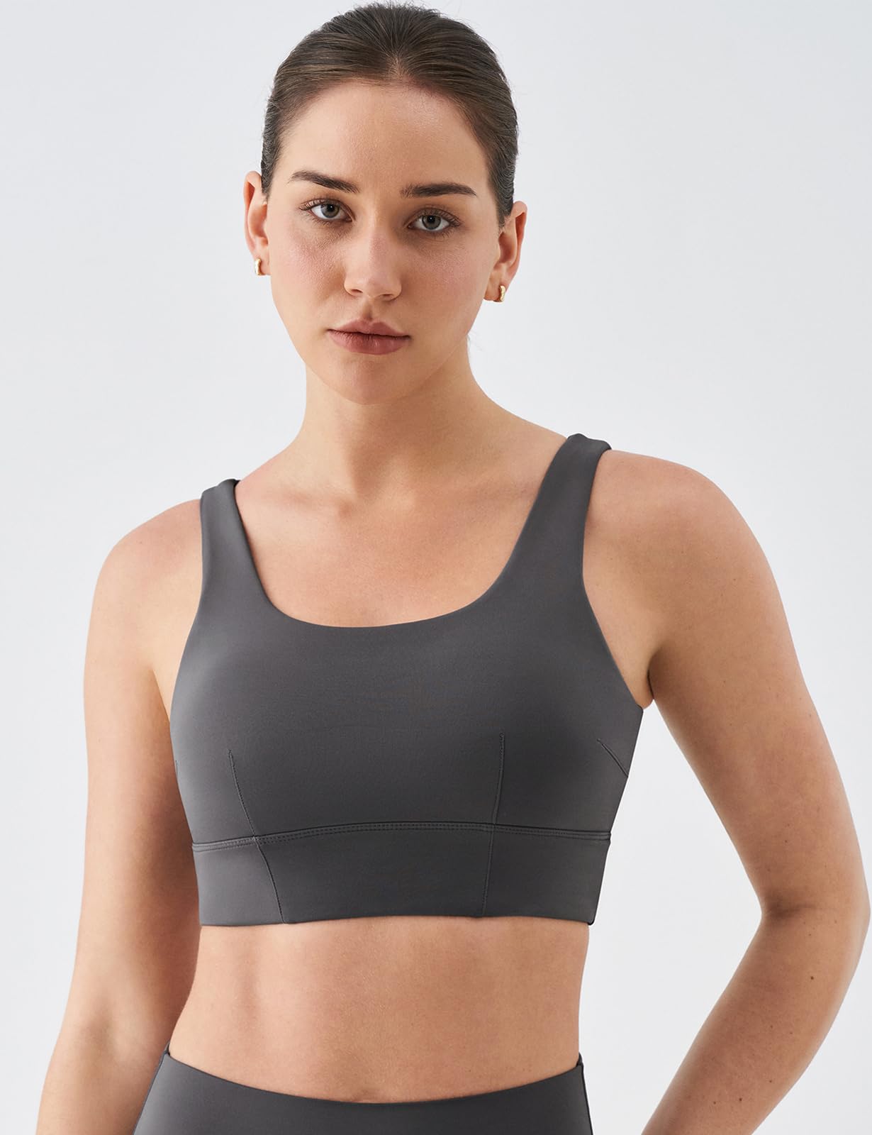 K-Swiss Sports Bras for Women - Scoop Neck Padded Strappy Sports Bras Light Support Graphene Fiber Workout Yoga Gym Tops - Image 3