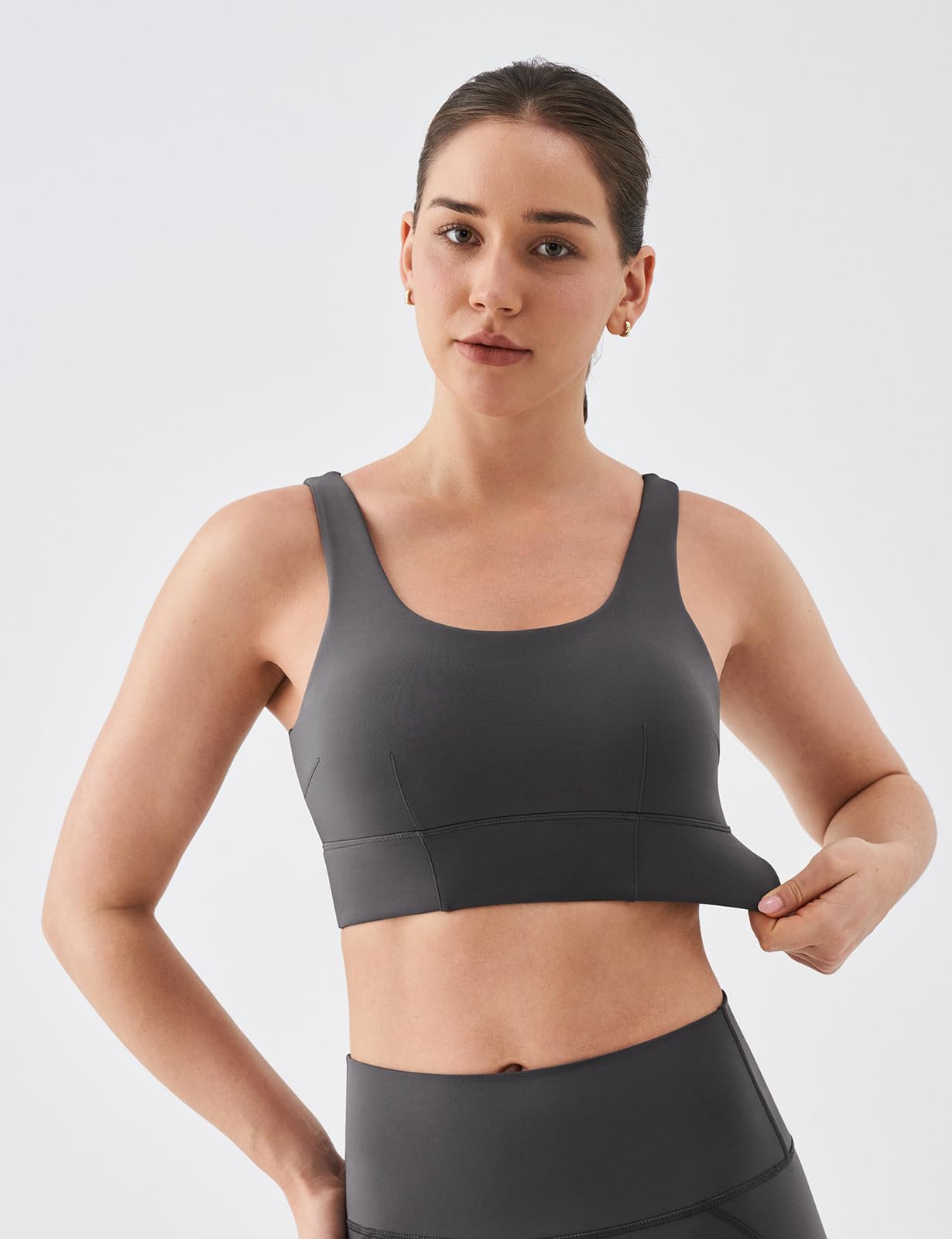 K-Swiss Sports Bras for Women - Scoop Neck Padded Strappy Sports Bras Light Support Graphene Fiber Workout Yoga Gym Tops - Image 5