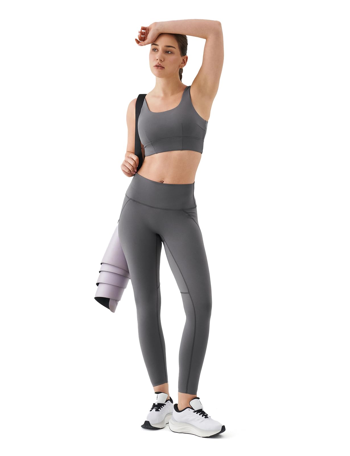 K-Swiss Sports Bras for Women - Scoop Neck Padded Strappy Sports Bras Light Support Graphene Fiber Workout Yoga Gym Tops - Image 6