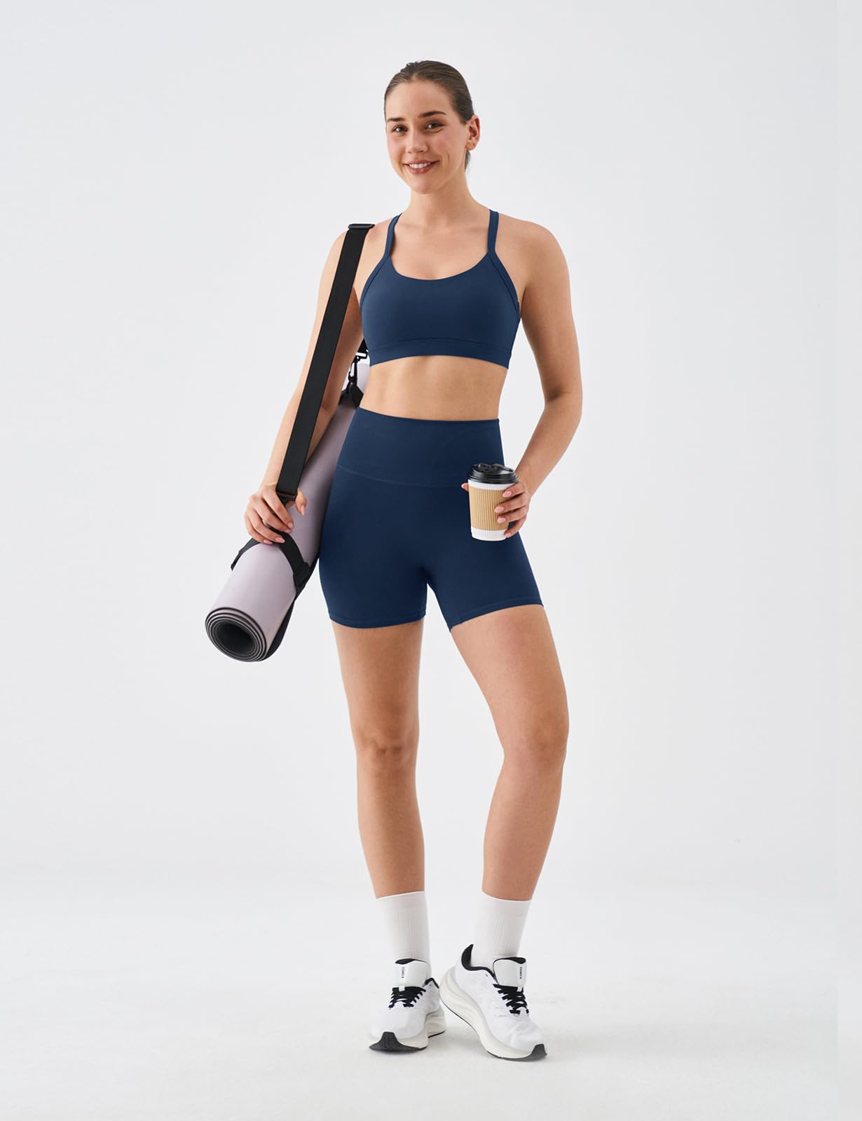 K-Swiss Sports Bras for Women - Thin Strappy Racerback Light Impact Yoga Tops - Image 6