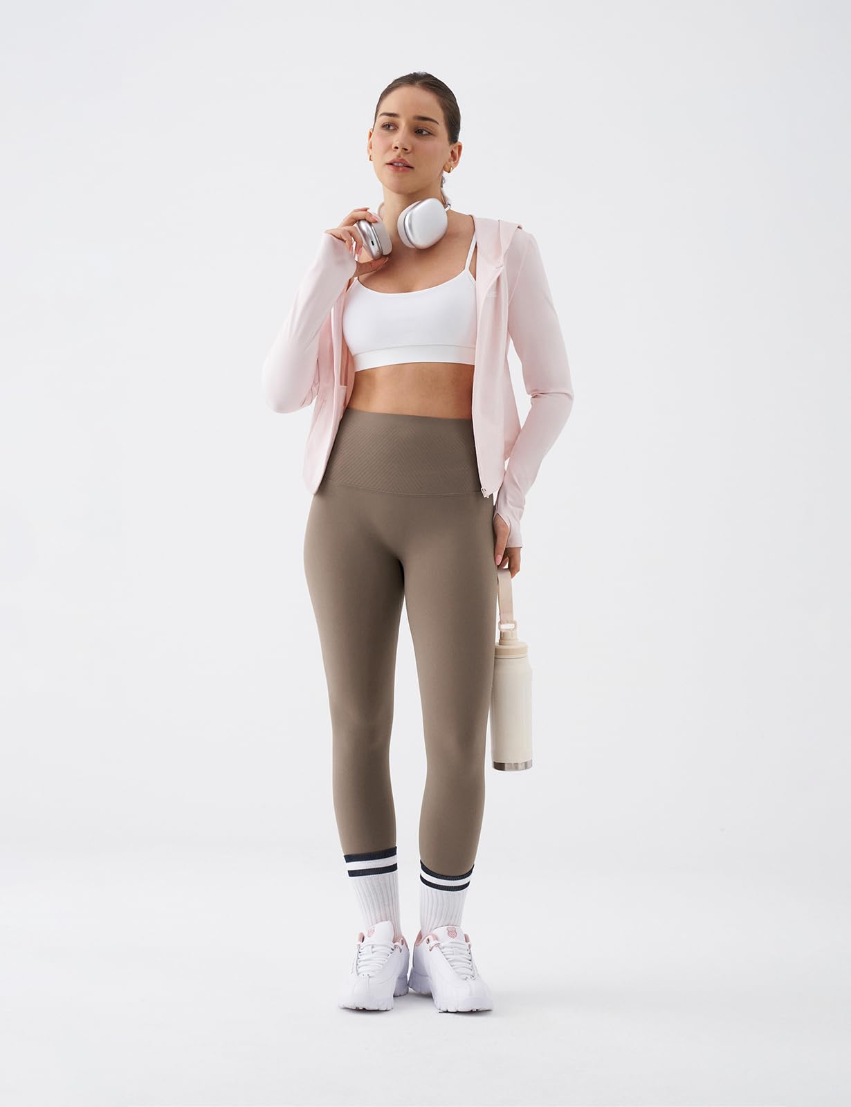 K-Swiss Sports Bras for Women - Thin Straps U Back Light Impact Strappy Wireless Padded Yoga Workout Gym Tops - Image 6