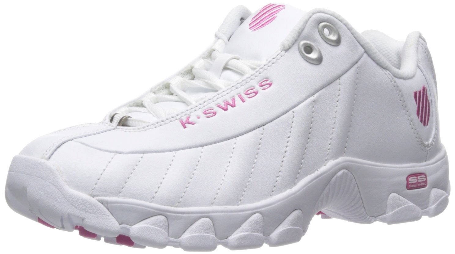 K-Swiss Women's ST329 CMF Sneaker, Wide Tennis Walking Leather Shoes