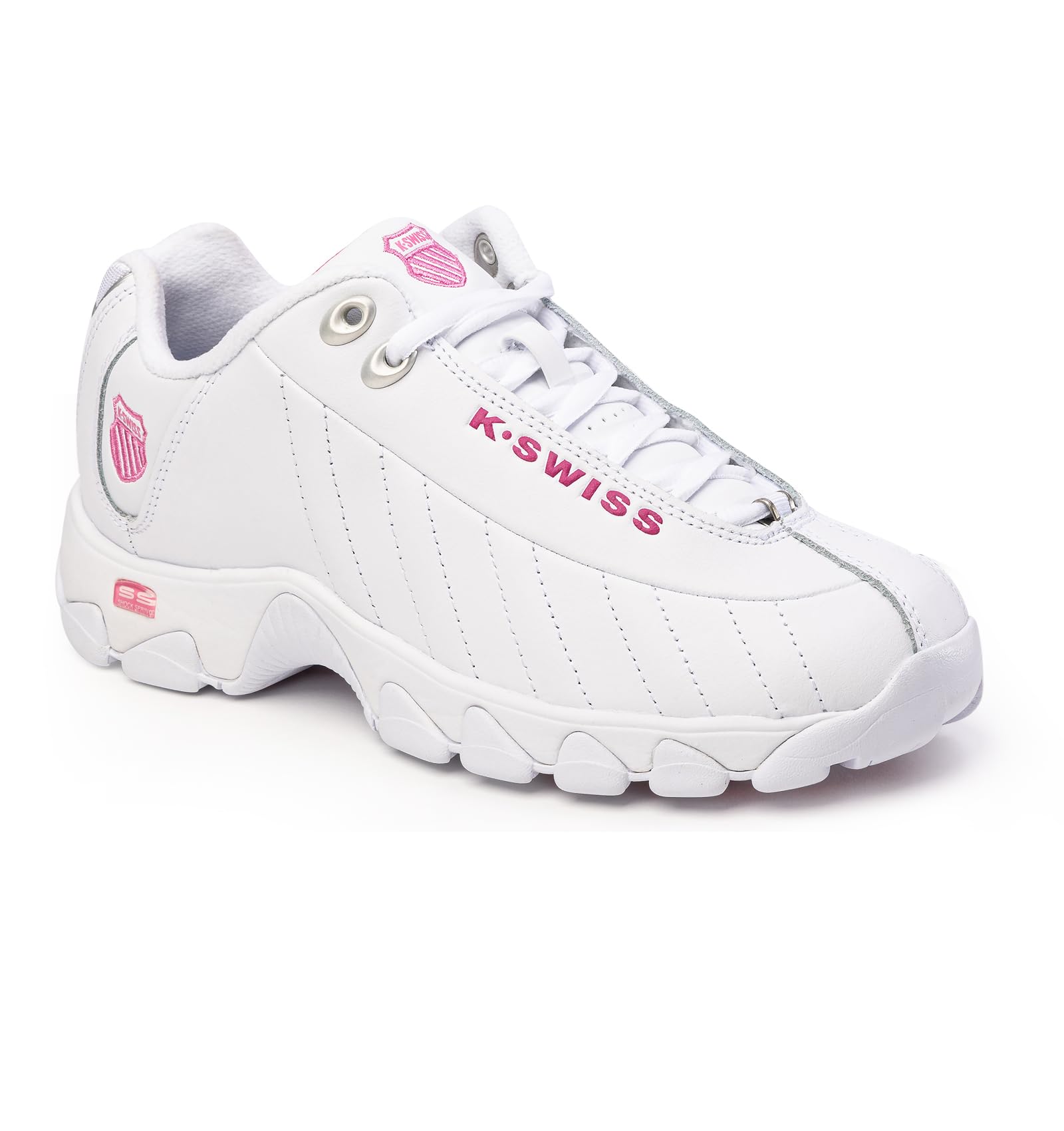 K-Swiss Women's ST329 CMF Sneaker, Wide Tennis Walking Leather Shoes - Image 3