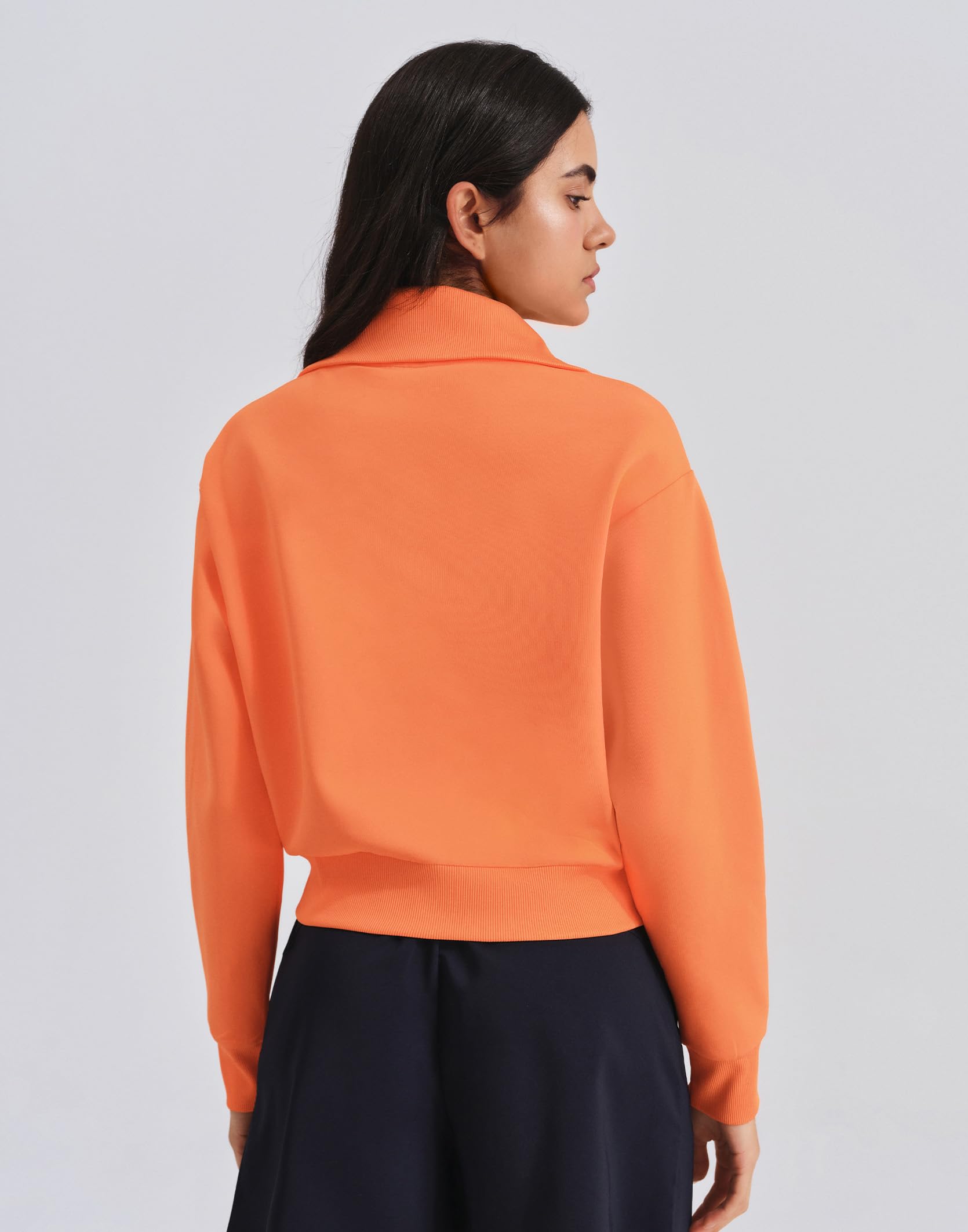 K-SWISS Women's Sweatshirt Quarter Zip Pullover - Workout Sweatshirts for Casual Sport, 2025 Fall Fashion Clothes - Image 4