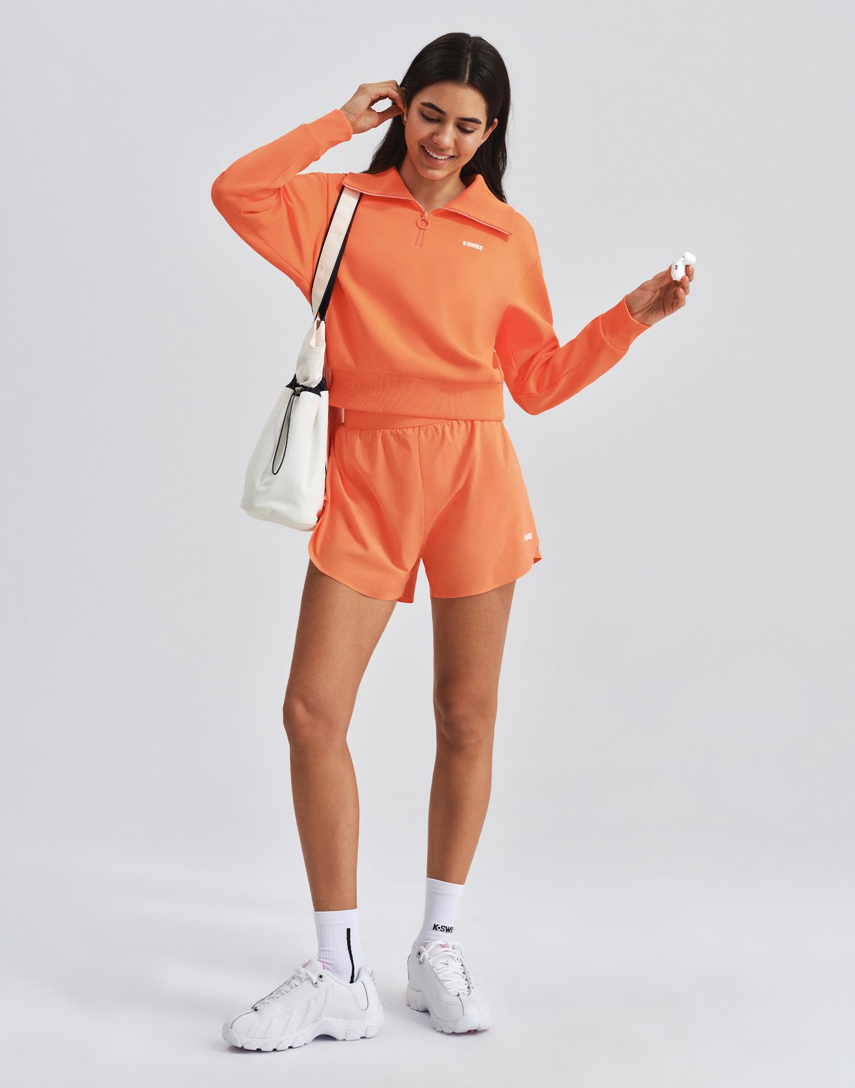 K-SWISS Women's Sweatshirt Quarter Zip Pullover - Workout Sweatshirts for Casual Sport, 2025 Fall Fashion Clothes - Image 7