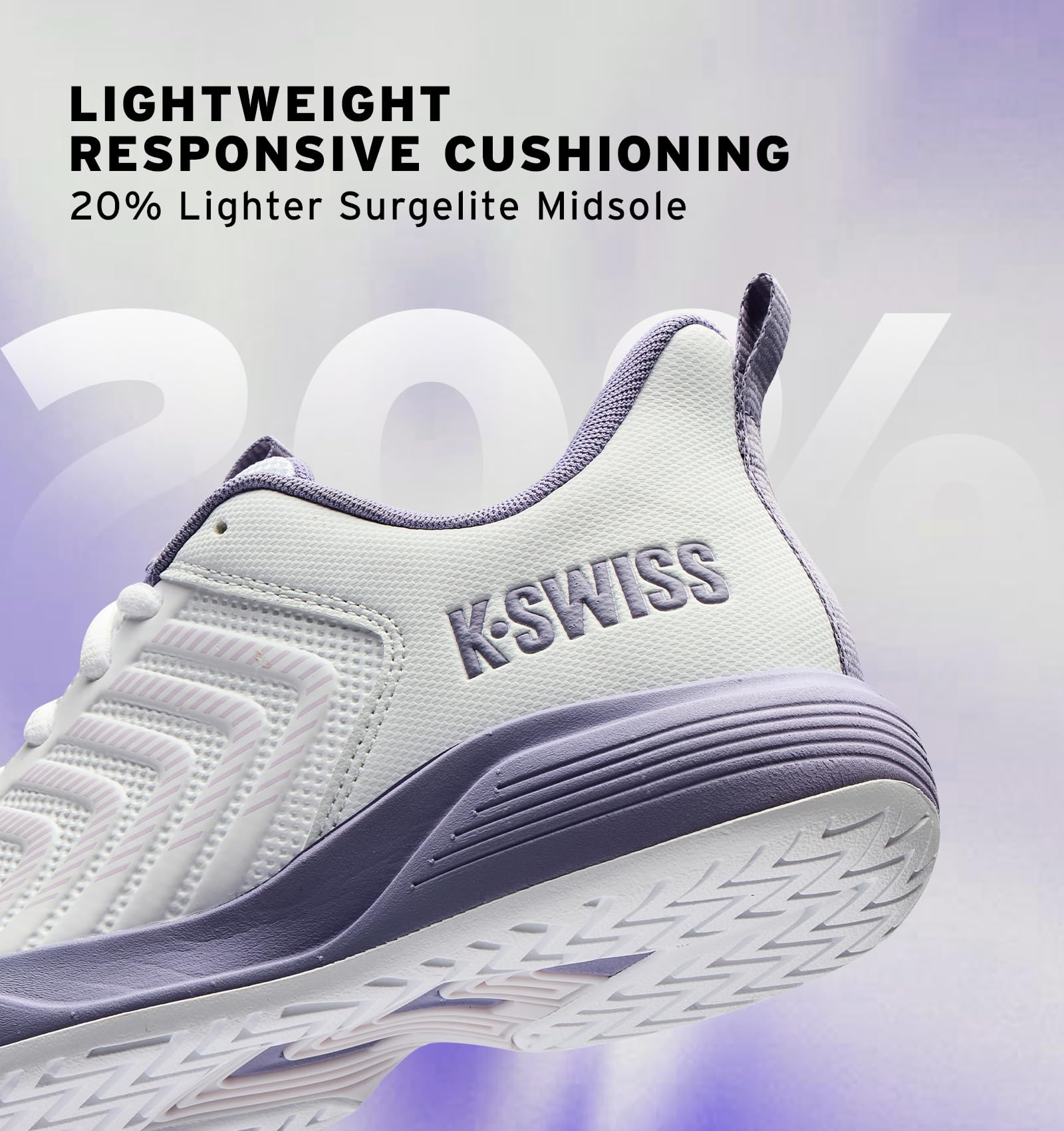 K-SWISS Women's Ultrashot Light Pickleball Tennis Shoe - Lightweight Court Shoes Lateral Movement Stable Support - Image 5