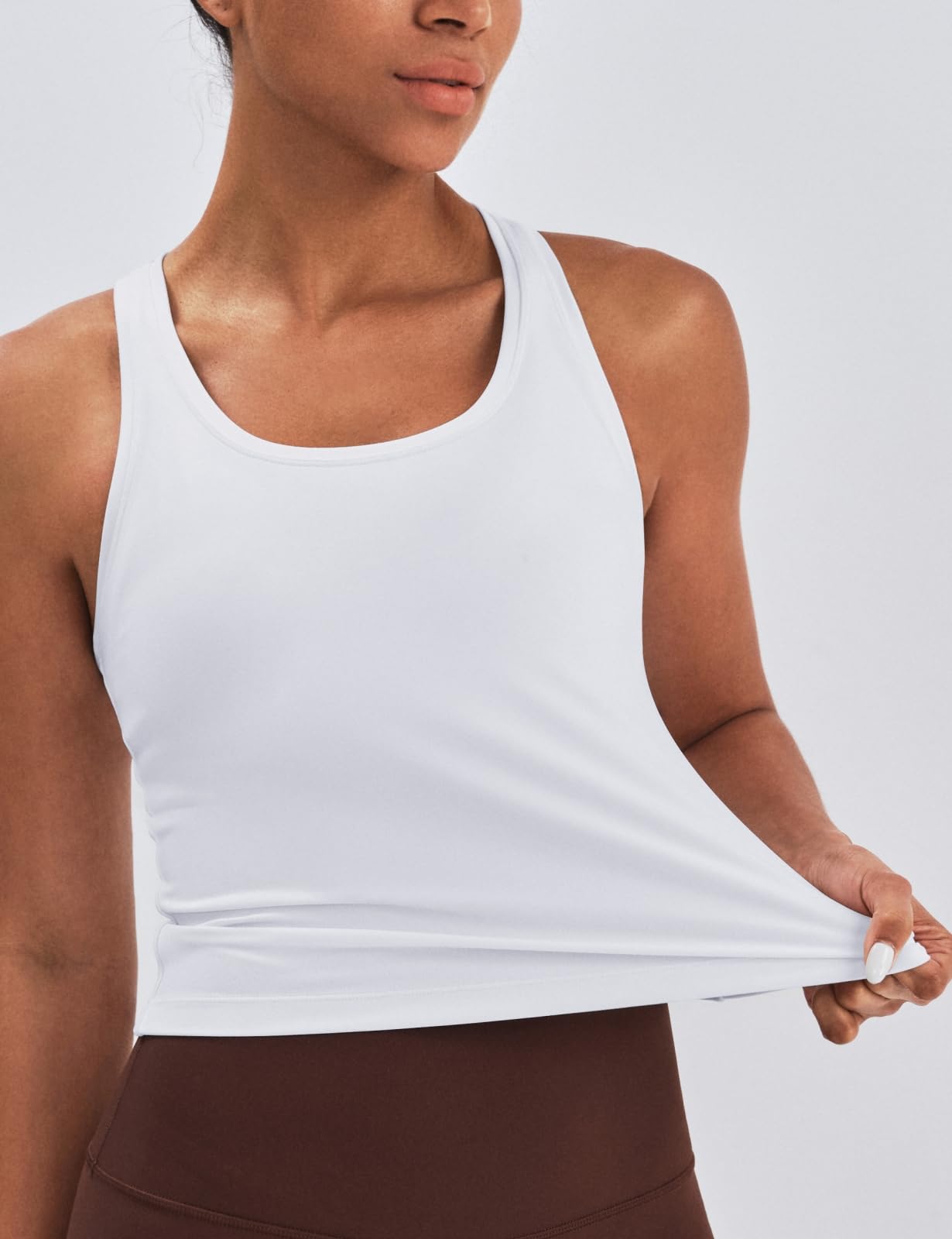 K-Swiss Women's Workout Tops - Tank Top Racerback Sleeveless Waist-Length Slim Fit Gym Athletic Yoga Shirts - Image 5