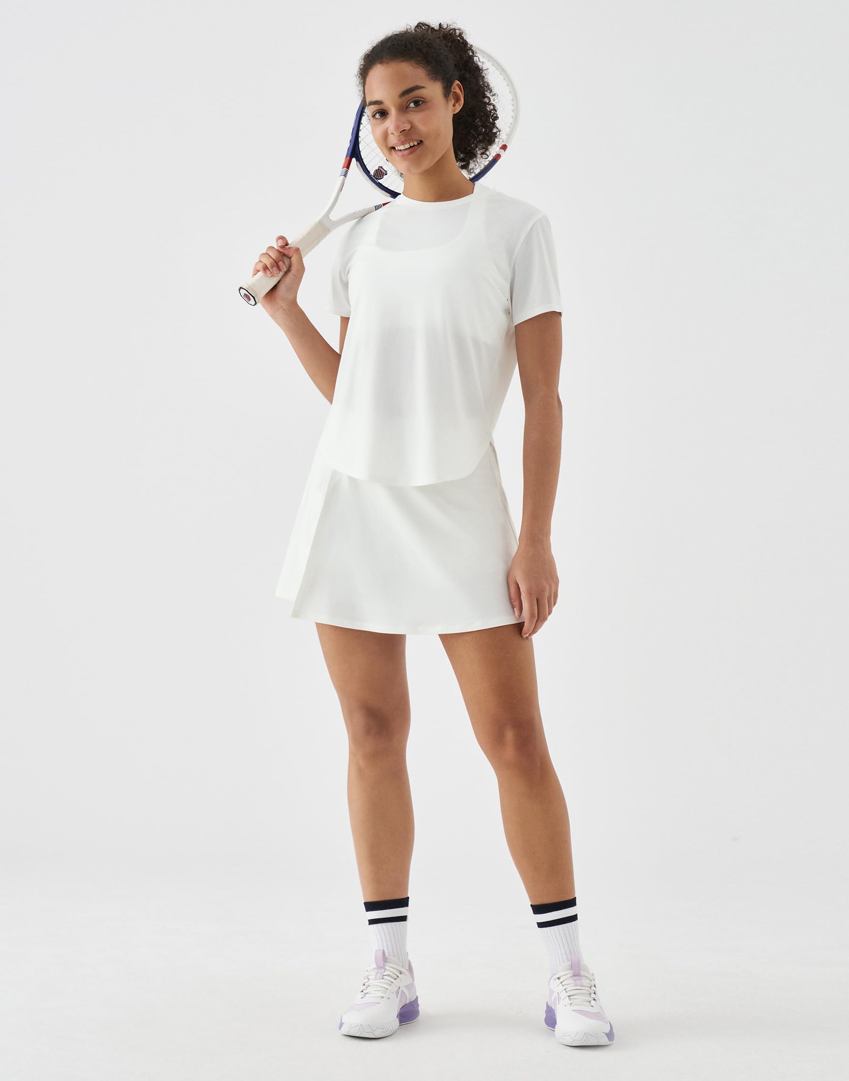 K-Swiss Workout Tops for Women - Short Sleeve Loose Yoga T-Shirts Breathable Running Athletic Tee Shirts - Image 6
